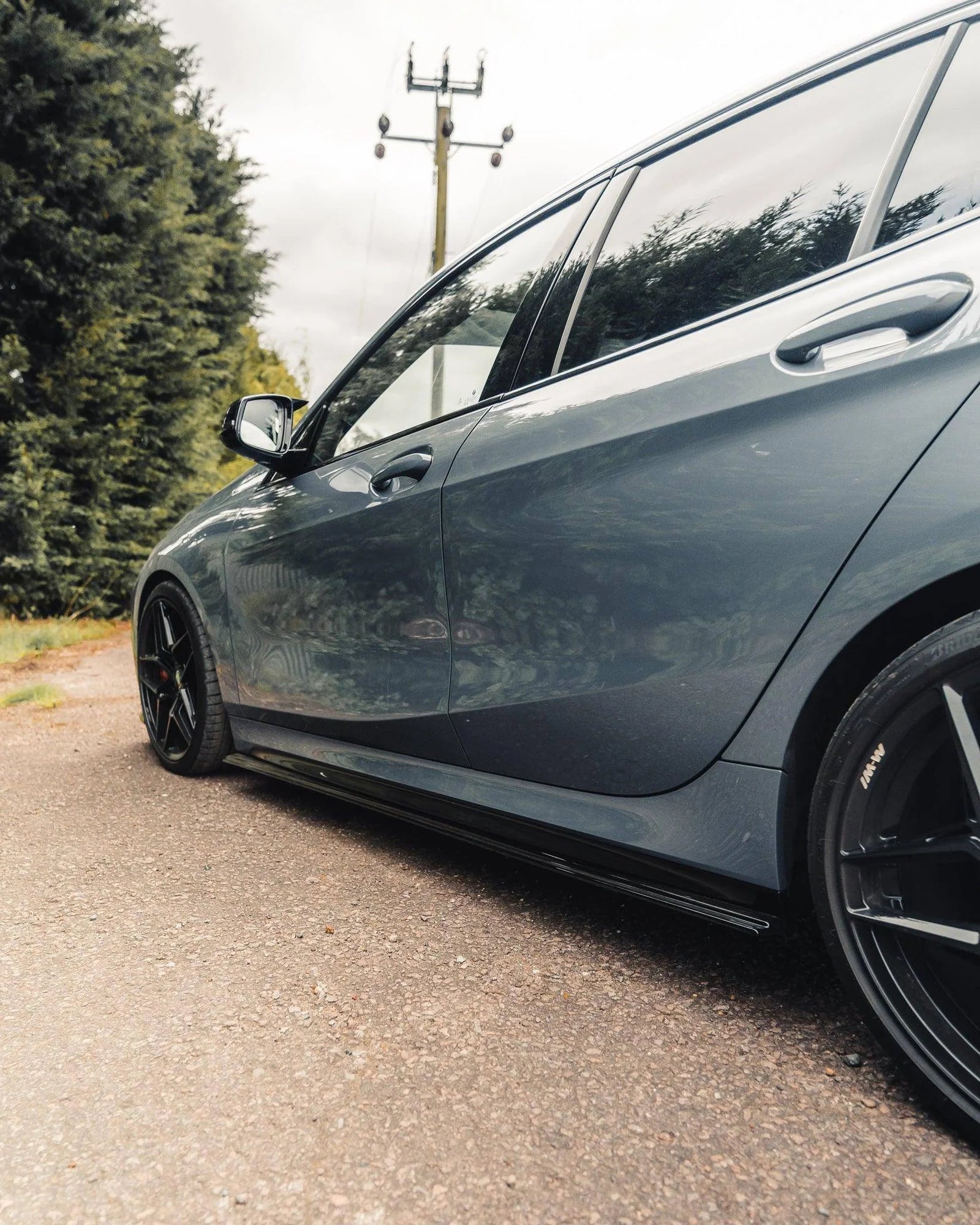 BMW 1 Series & M135i F40 EVO-1 Gloss Black Side Skirts by ZAERO (2019-2024)