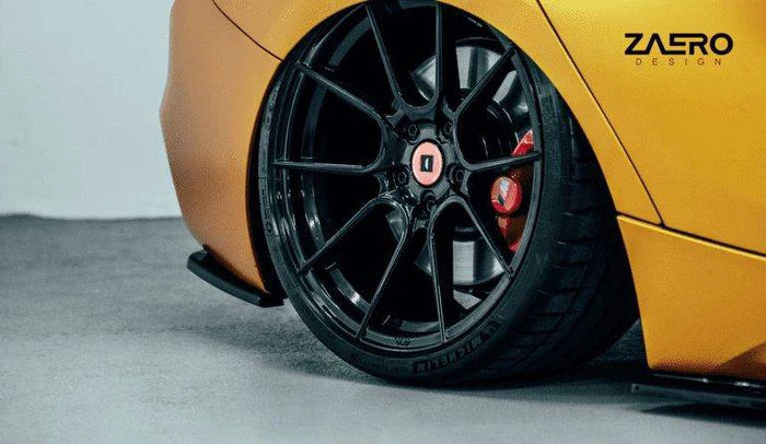 BMW 1 Series, M135i & M140i F20 F21 LCI EVO-1 Gloss Black Diffuser Side Spat Flap Extensions by ZAERO (2015-2019)