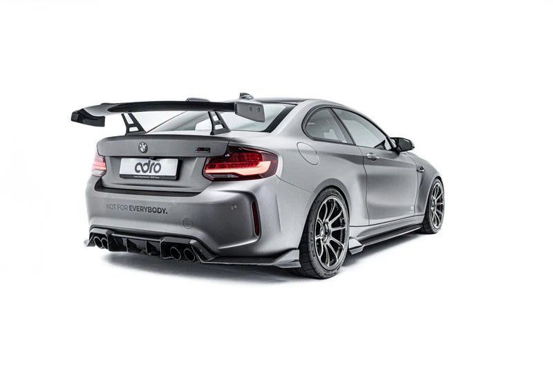 BMW 2 SERIES F22 & M2 F87 PRE-PREG CARBON FIBRE SWAN NECK AT-R1 REAR WING BY ADRO (2014-2021)