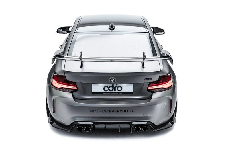 BMW 2 SERIES F22 & M2 F87 PRE-PREG CARBON FIBRE SWAN NECK AT-R1 REAR WING BY ADRO (2014-2021)