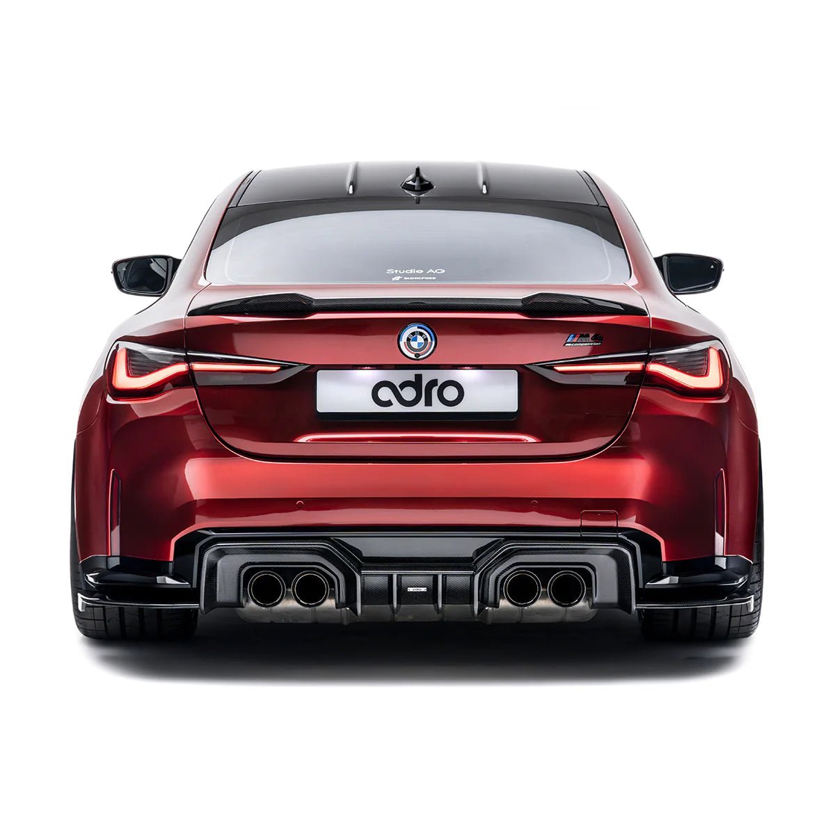 BMW 4 SERIES G22 & M4 G82 DRY CARBON FIBRE REAR TRUNK LIP SPOILER BY ADRO (2020+)