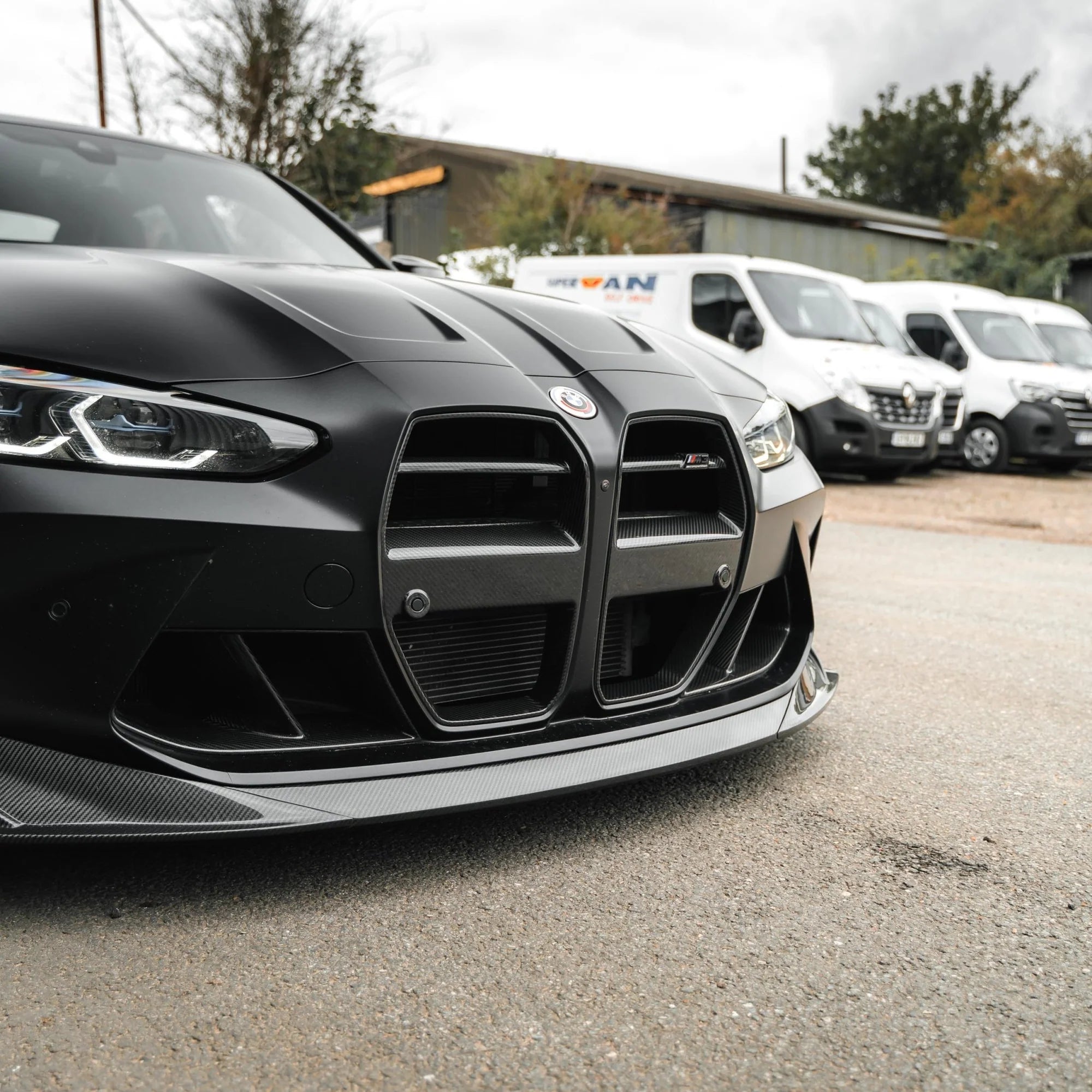 BMW G80 G81 M3 & G82 G83 M4 Pre-Preg Carbon Fibre GT Front Kidney Grilles by TRE (2021+)