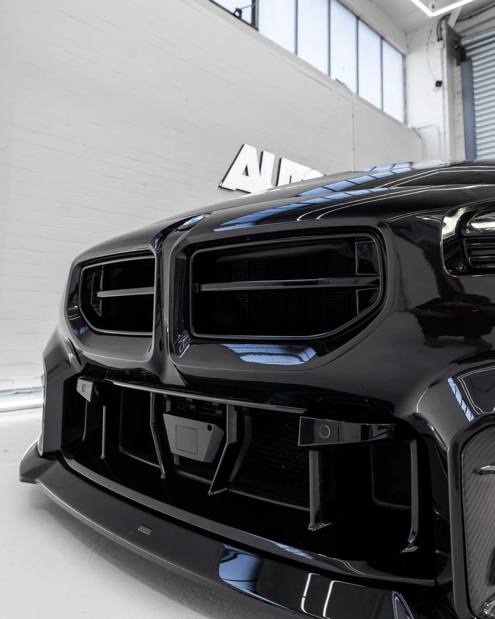 BMW M2 G87 EVO-S GLOSS BLACK FRONT GRILLES BY ZAERO (2023+)