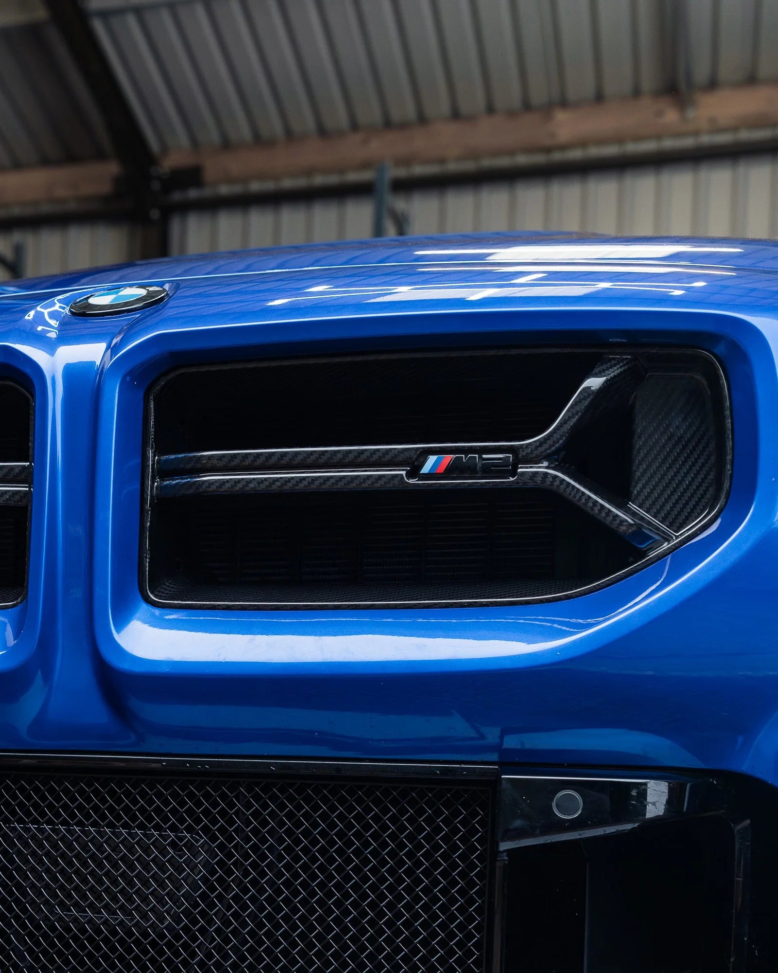 BMW M2 G87 Gloss Black Painted Front Grille M2 Emblem (2023+)