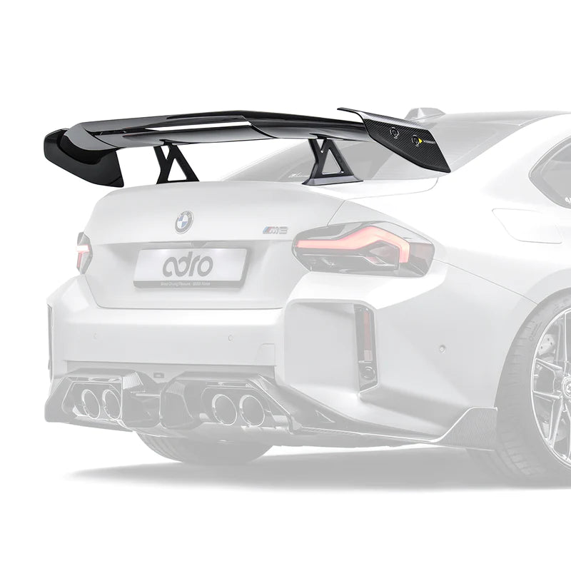 BMW M2 G87 PRE-PREG CARBON FIBRE AT-R3 SWAN NECK REAR WING BY ADRO (2023+)
