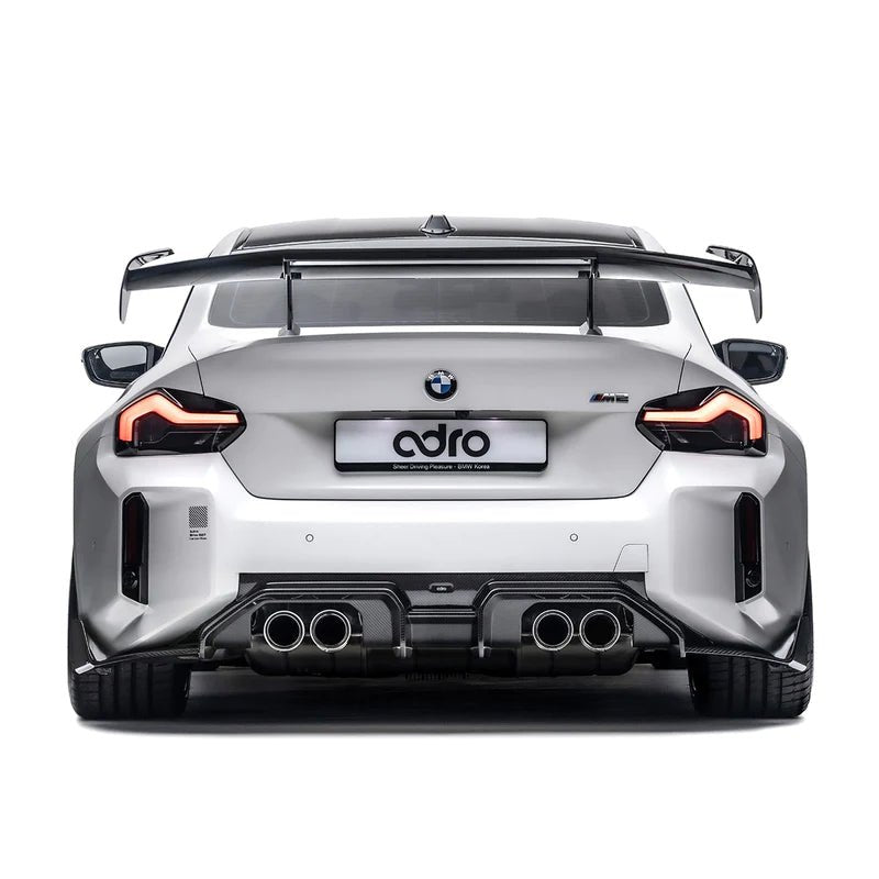 BMW M2 G87 PRE-PREG CARBON FIBRE AT-R3 SWAN NECK REAR WING BY ADRO (2023+)