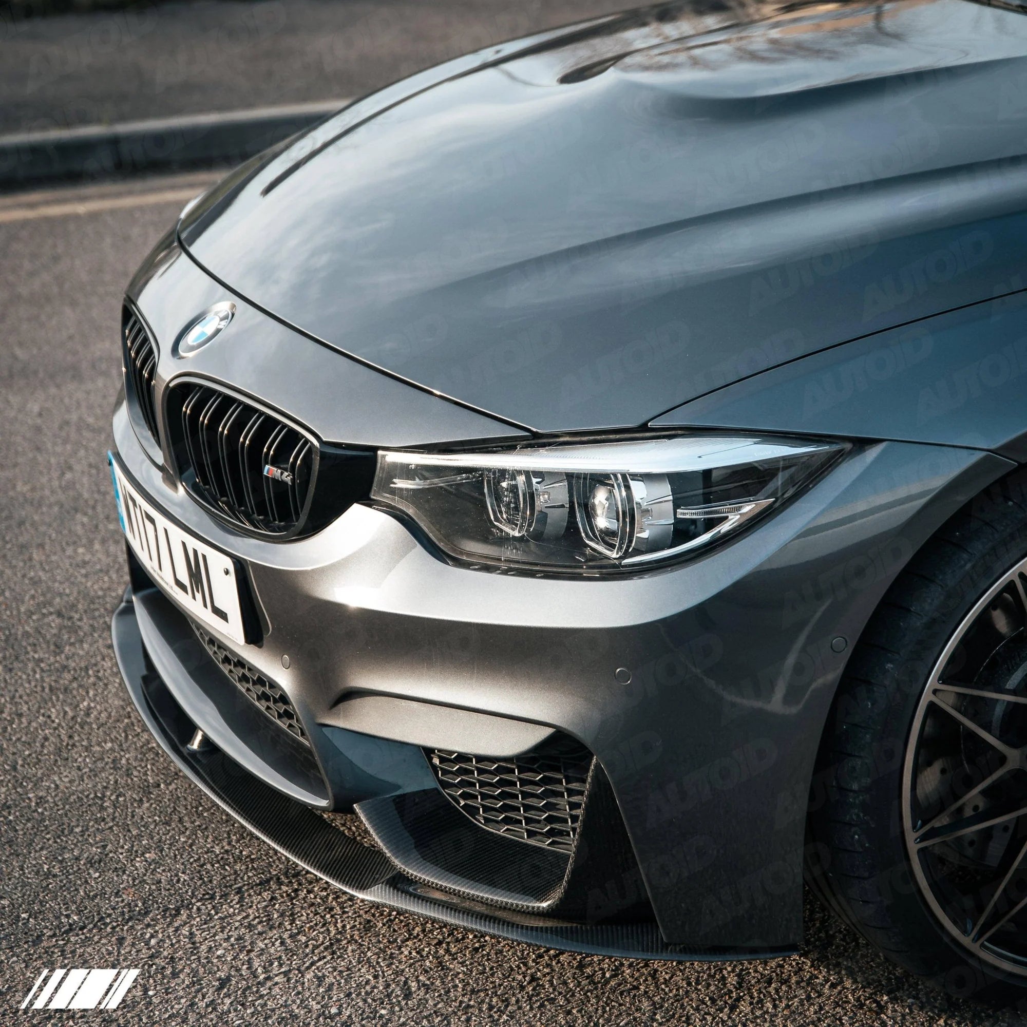 BMW M3 F80 & M4 F82 Pre-Preg Carbon Fibre Front Bumper Inserts by TRE (2014-2020)