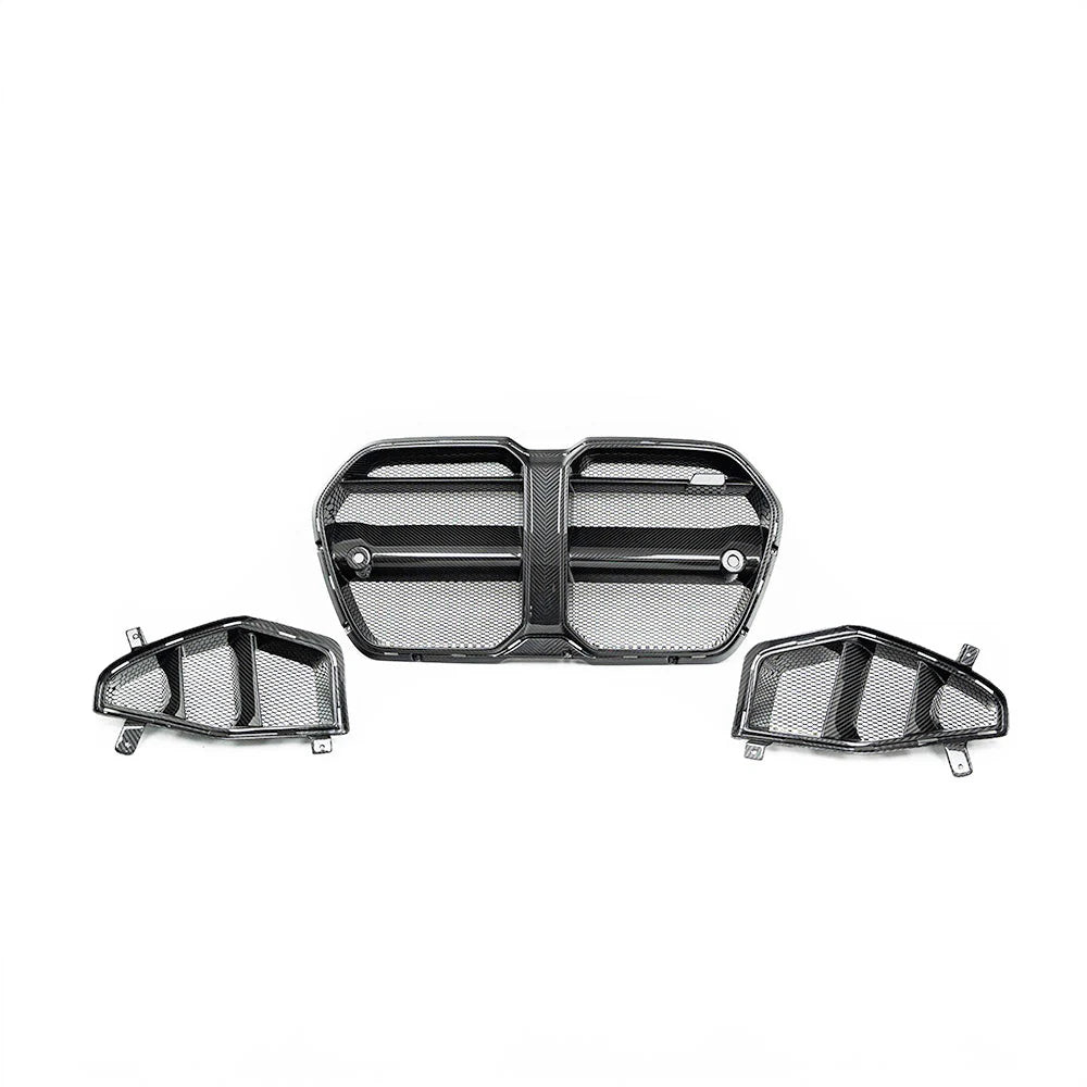 BMW M3 G80 & M4 G82 PRE-PREG CARBON FIBRE FRONT GRILLES & FRONT DUCTS BY ADRO (2021+)