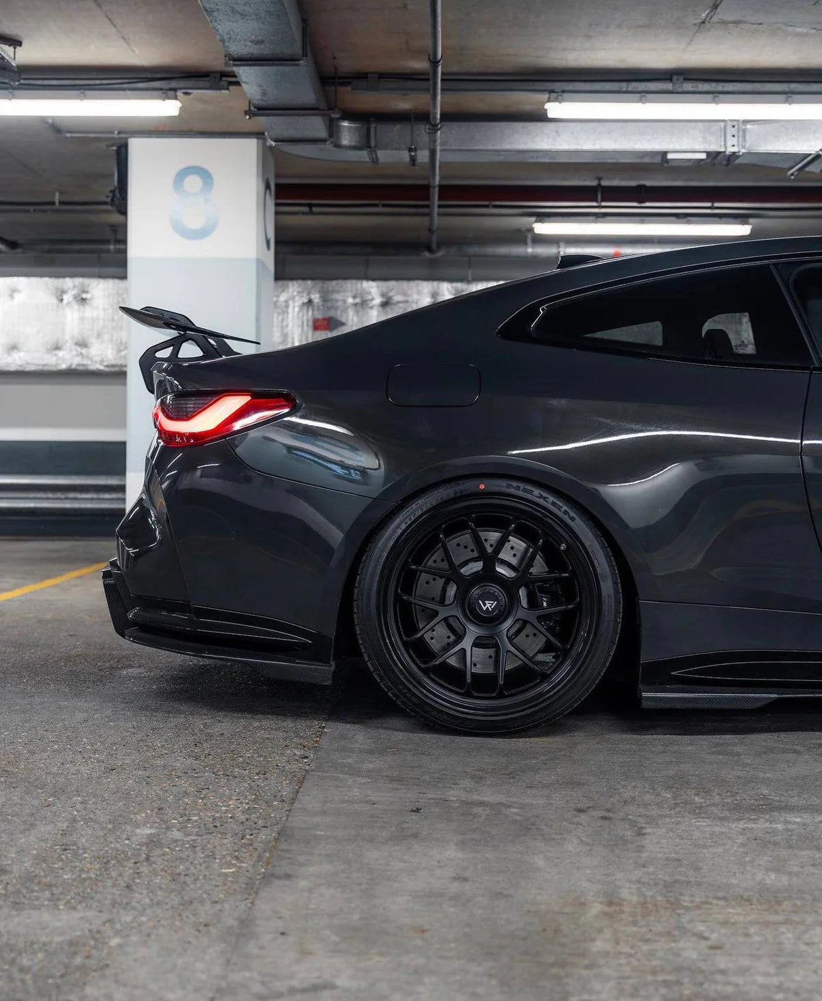 BMW M4 G82 DRY CARBON FIBRE SWAN NECK REAR WING BY ADRO (2021+)