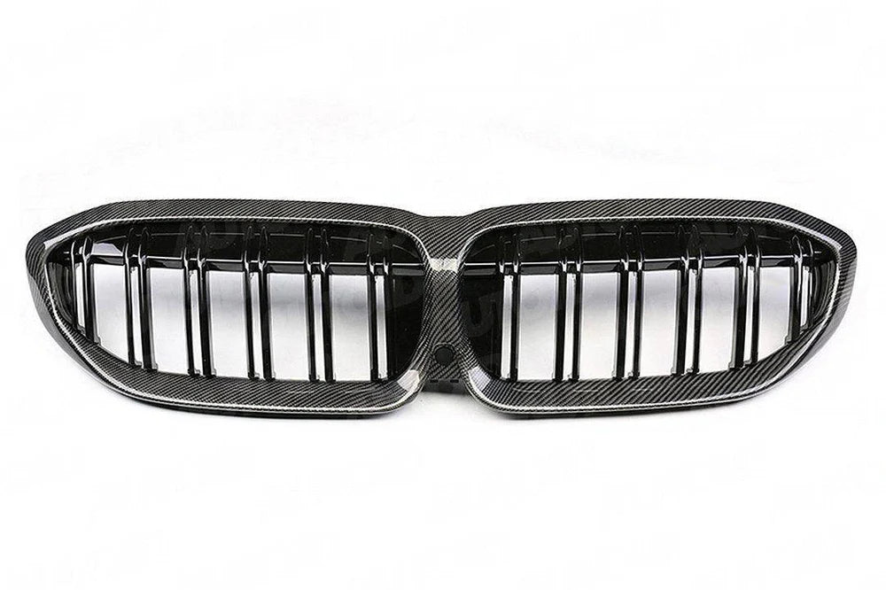 Carbon Fibre Double Slat Kidney Grilles for BMW 3 Series Pre-LCI (2019-2023, G20 G21)