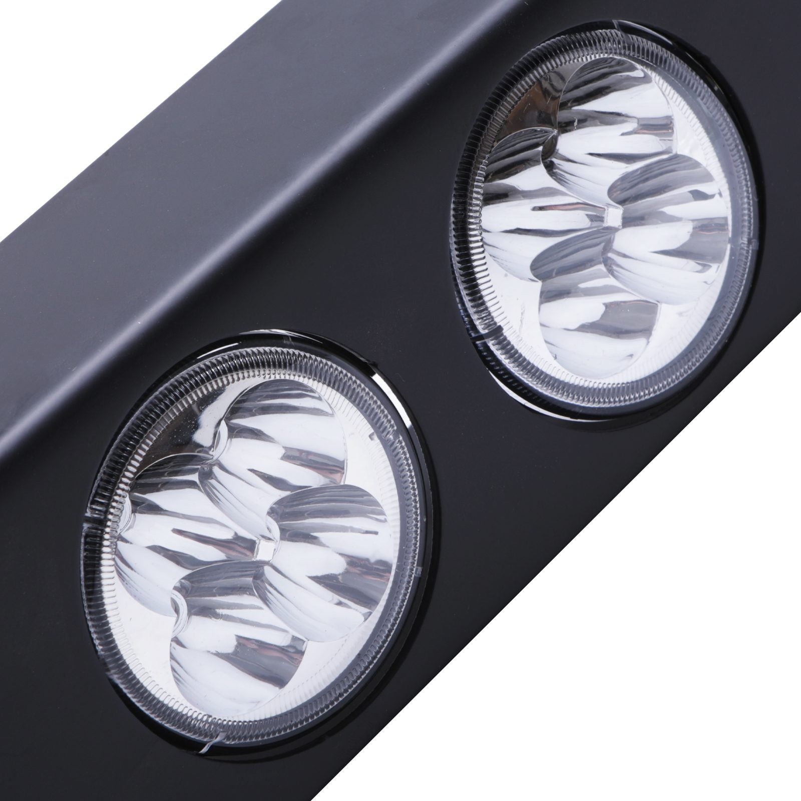 Predator 4x4 Steel Front Bumper Round LED Spot Light Bar To Fit Land Rover Defender Ld 2.2 2.4 TD4 83-16