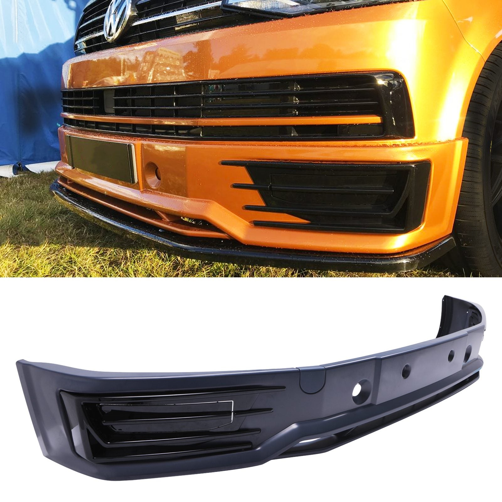 VW Transporter T6 Sportline Front Bumper Splitter / Valance
