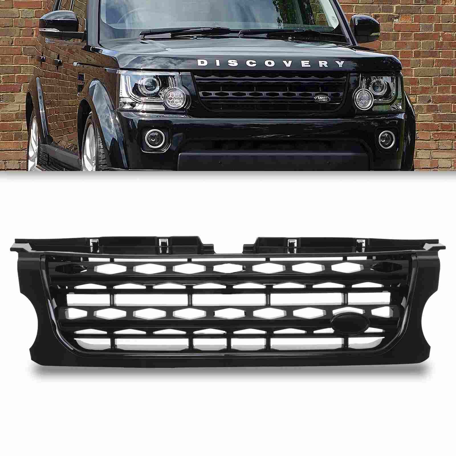 Predator 4x4 Black Front Grille To Fit Land Rover Discovery 4 Facelift 15-17