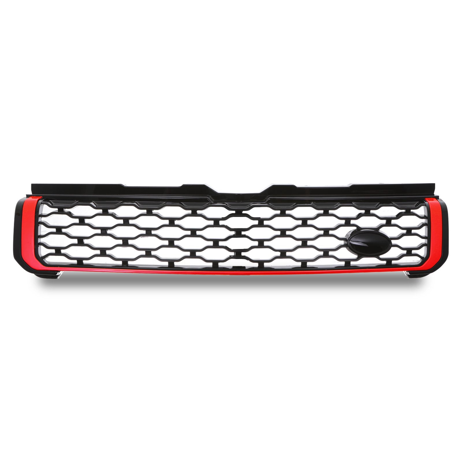 Predator 4x4 Black & Red Dynamic Style Front Grille To Fit Range Rover Evoque L551 19+