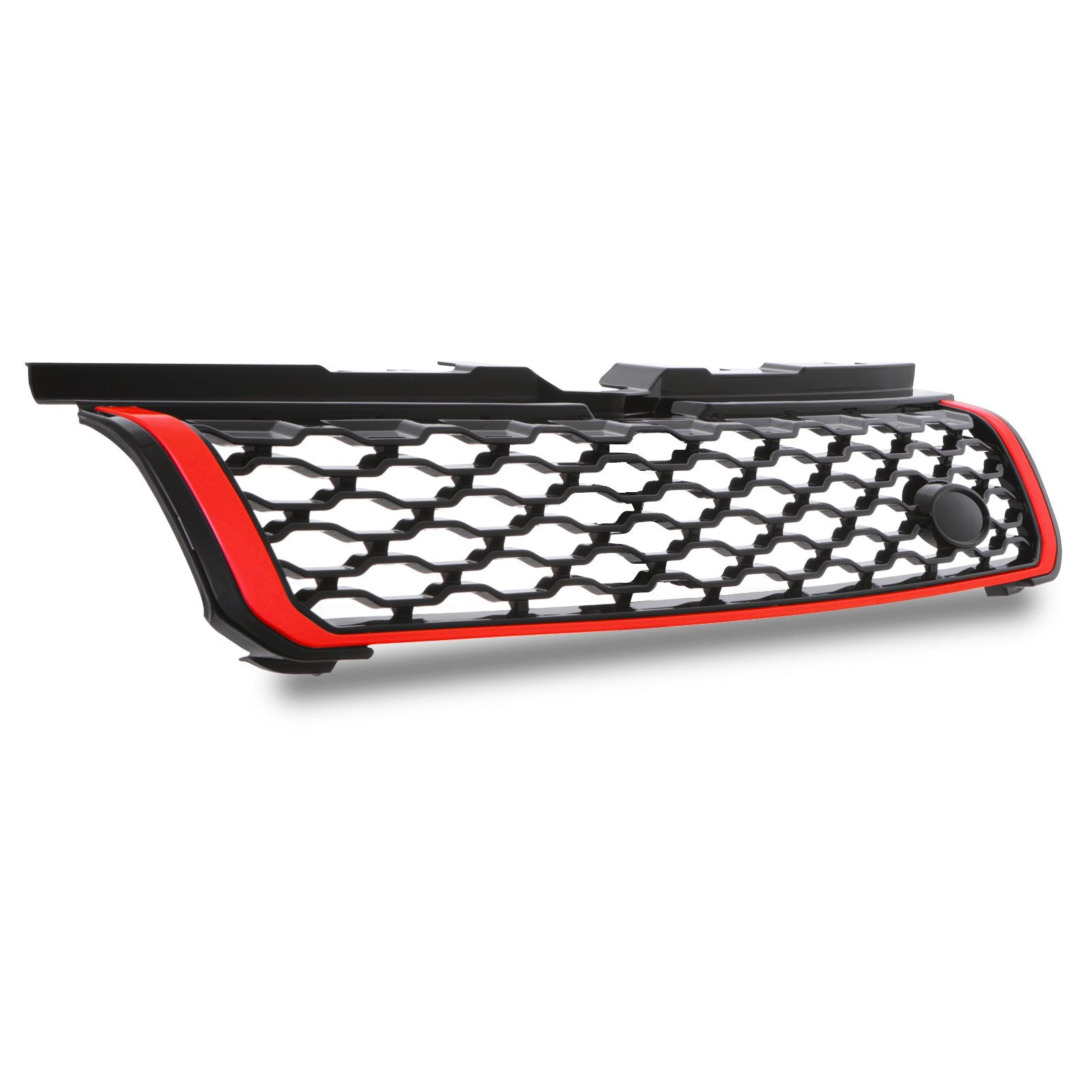 Predator 4x4 Black & Red Dynamic Style Front Grille To Fit Range Rover Evoque L551 19+