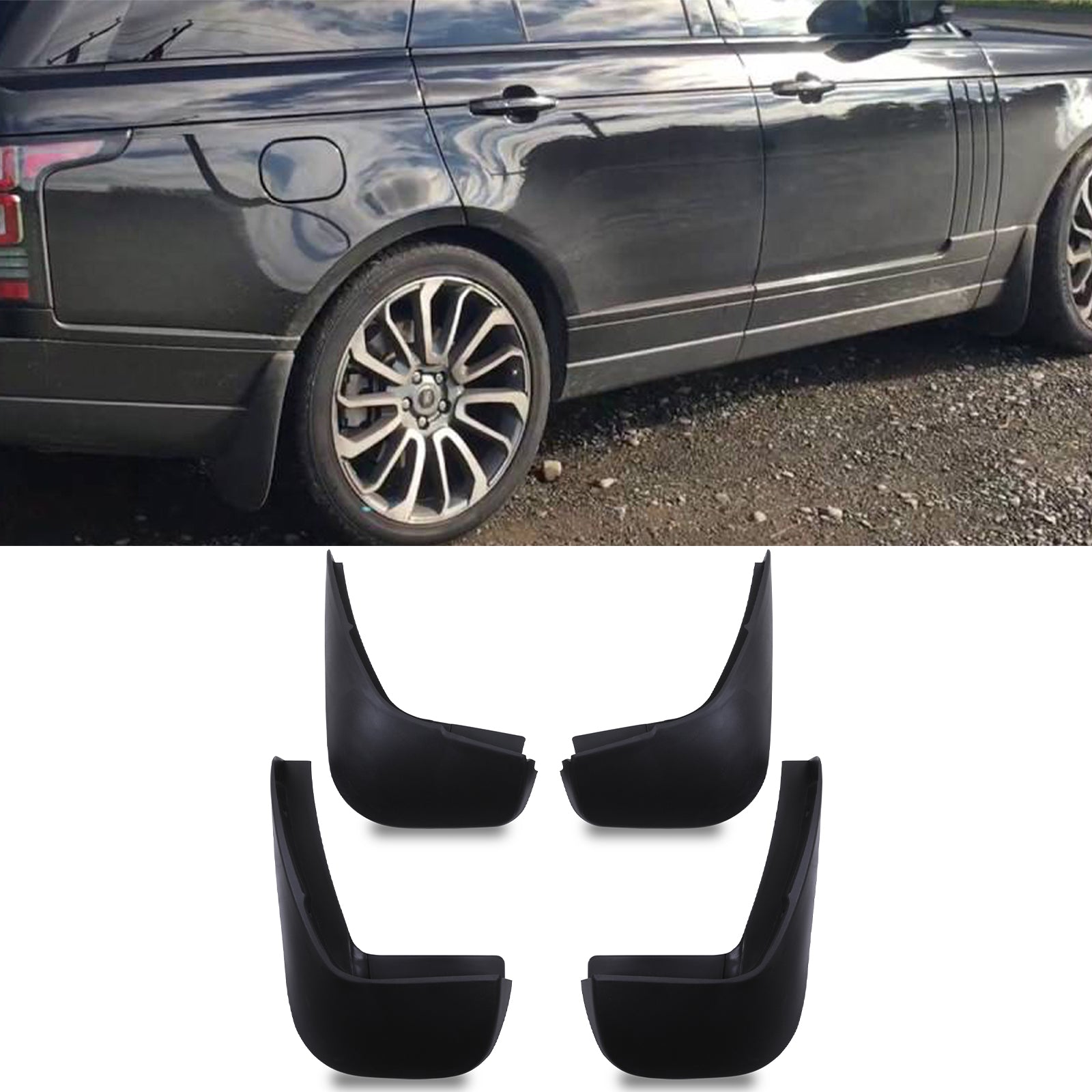 Predator 4x4 Mud Flaps Kit To Fit Range Rover L405 13-17