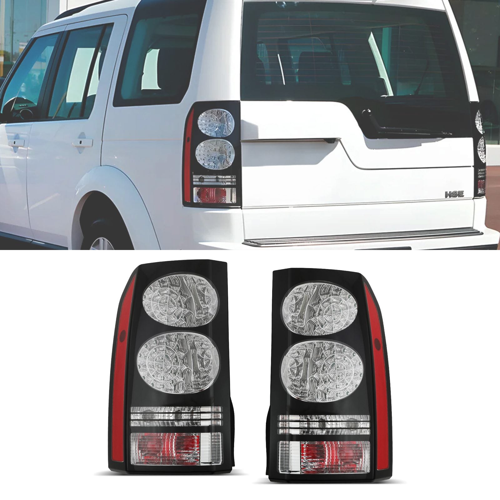 Predator 4x4 LED Rear Tail Lights To Fit Land Rover Discovery 4 L319 09-16