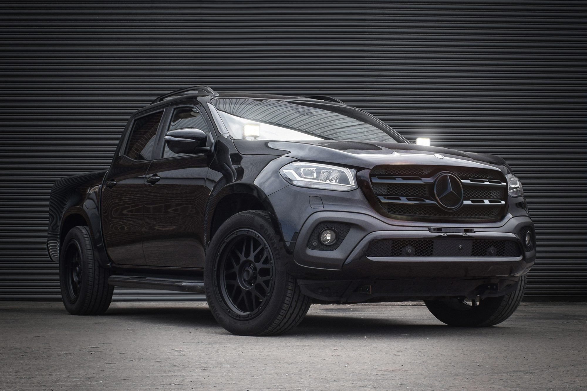 Stealth Mercedes X-Class Twin 4" Dark Force LED Bonnet Kit - 16,800 Lumens