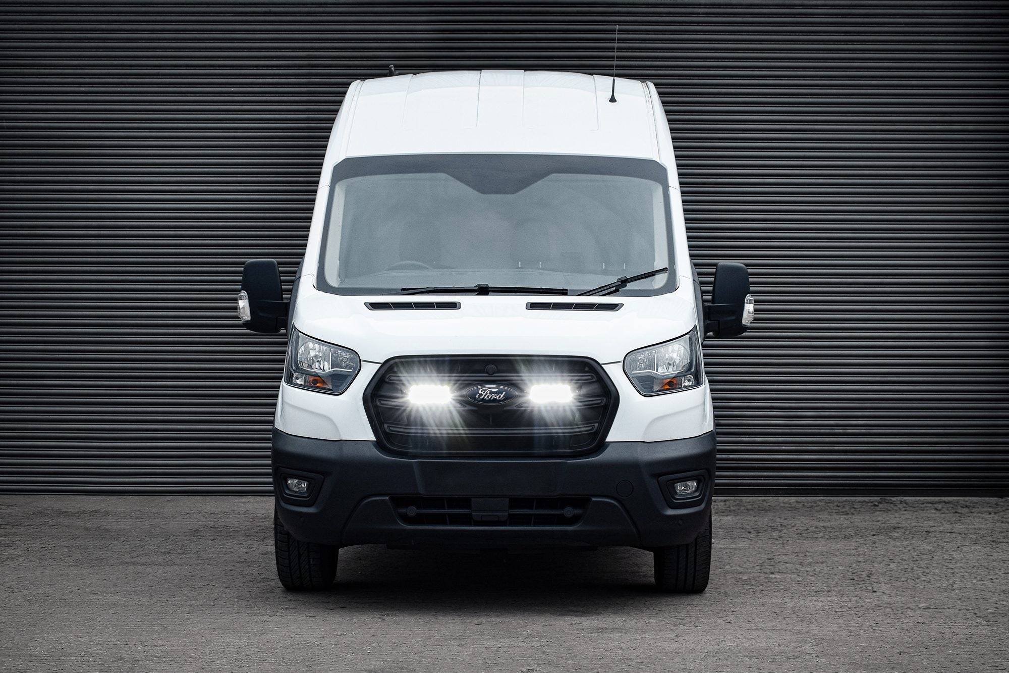 Stealth Ford Transit 2020+ Twin 7" Luminous LED Integration Grille Kit - 10,080 Lumens
