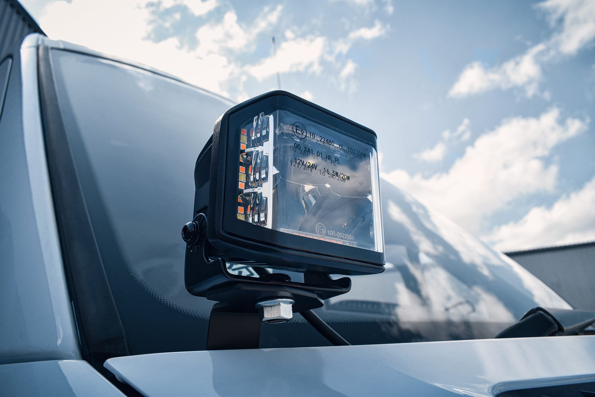 Stealth Mercedes Sprinter 2019+ Twin 4" Dark Force LED Bonnet Kit - 16,800 Lumens