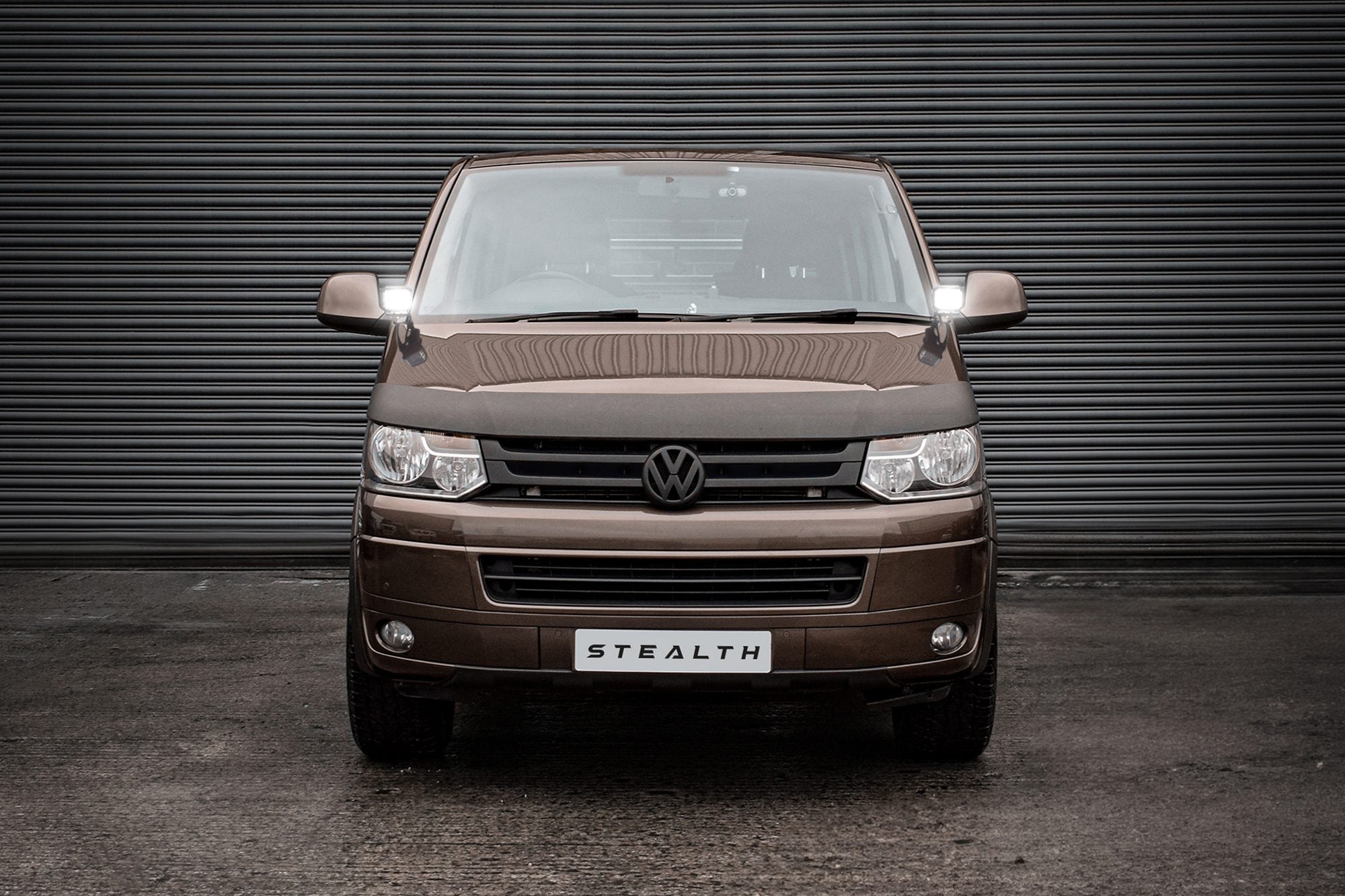 Stealth VW Transporter T5.1 2009-2015 Twin 4" Dark Force LED Bonnet Kit - 16,800 Lumens