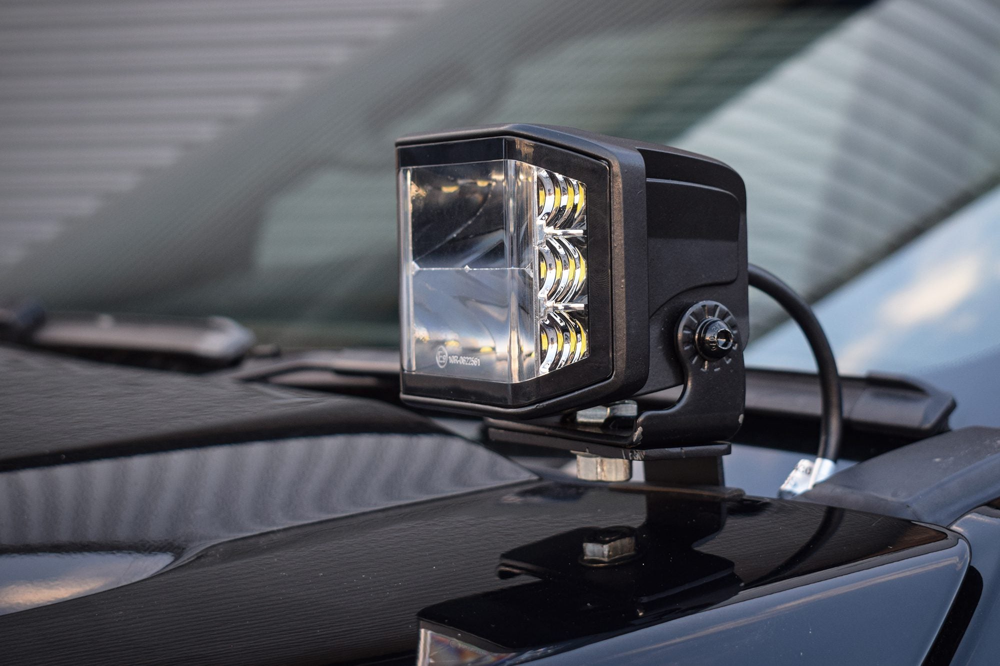 Stealth Ford Ranger T8 2018-2022 Twin 4" Dark Force LED Bonnet Kit - 16,800 Lumens