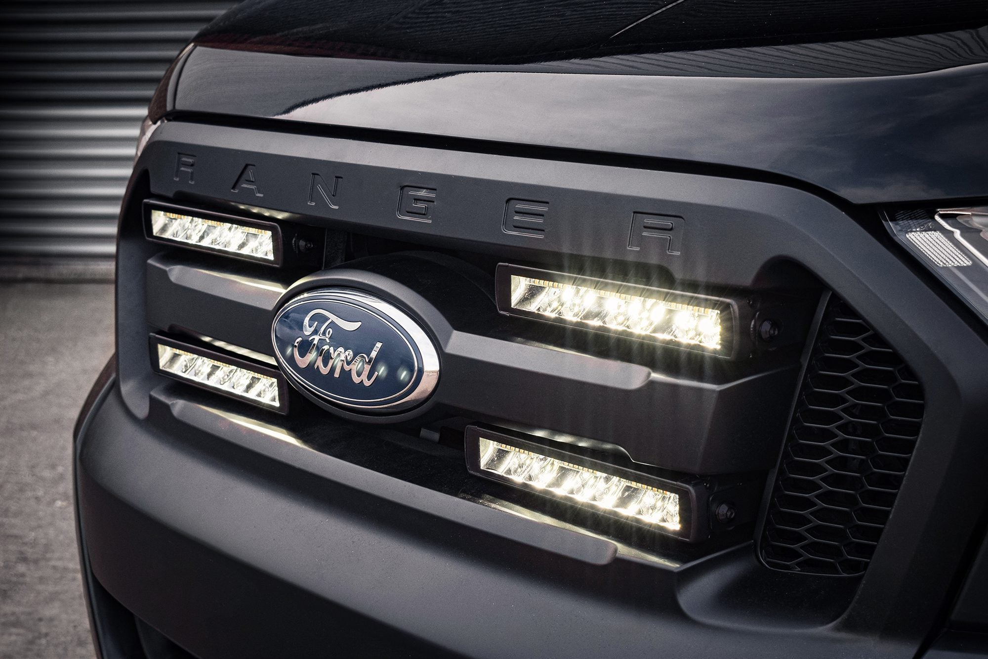 Stealth Ford Ranger T7 2015-2018 Quad 10" Luminous LED Integration Grille Kit - 15,120 Lumens
