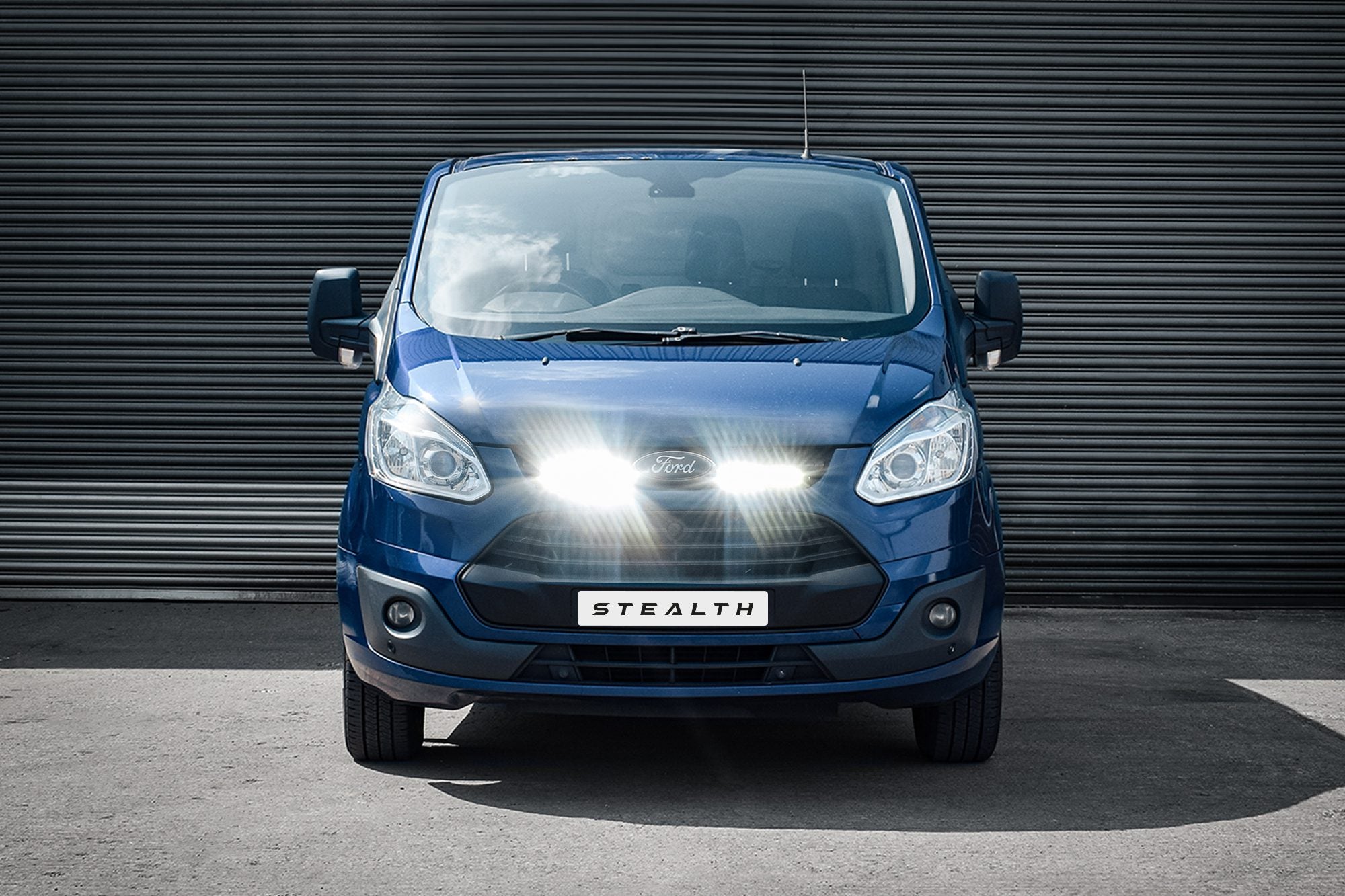 Stealth Ford Transit Custom 2013-2018 Twin 10" Luminous LED Integration Grille Kit - 7,560 Lumens