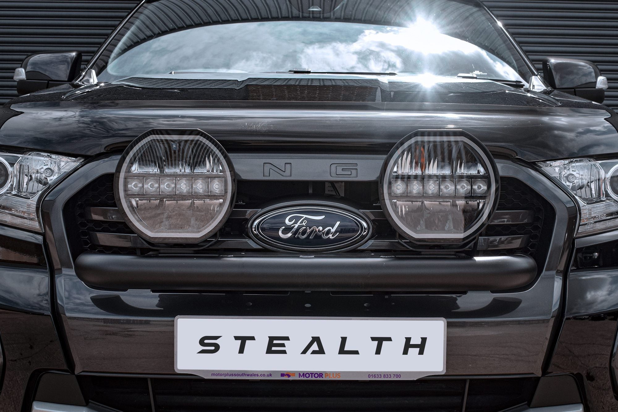 Stealth Ford Ranger T8 2018-2022 Twin 9" Luminous LED Spot Light Kit - 15,874 Lumens