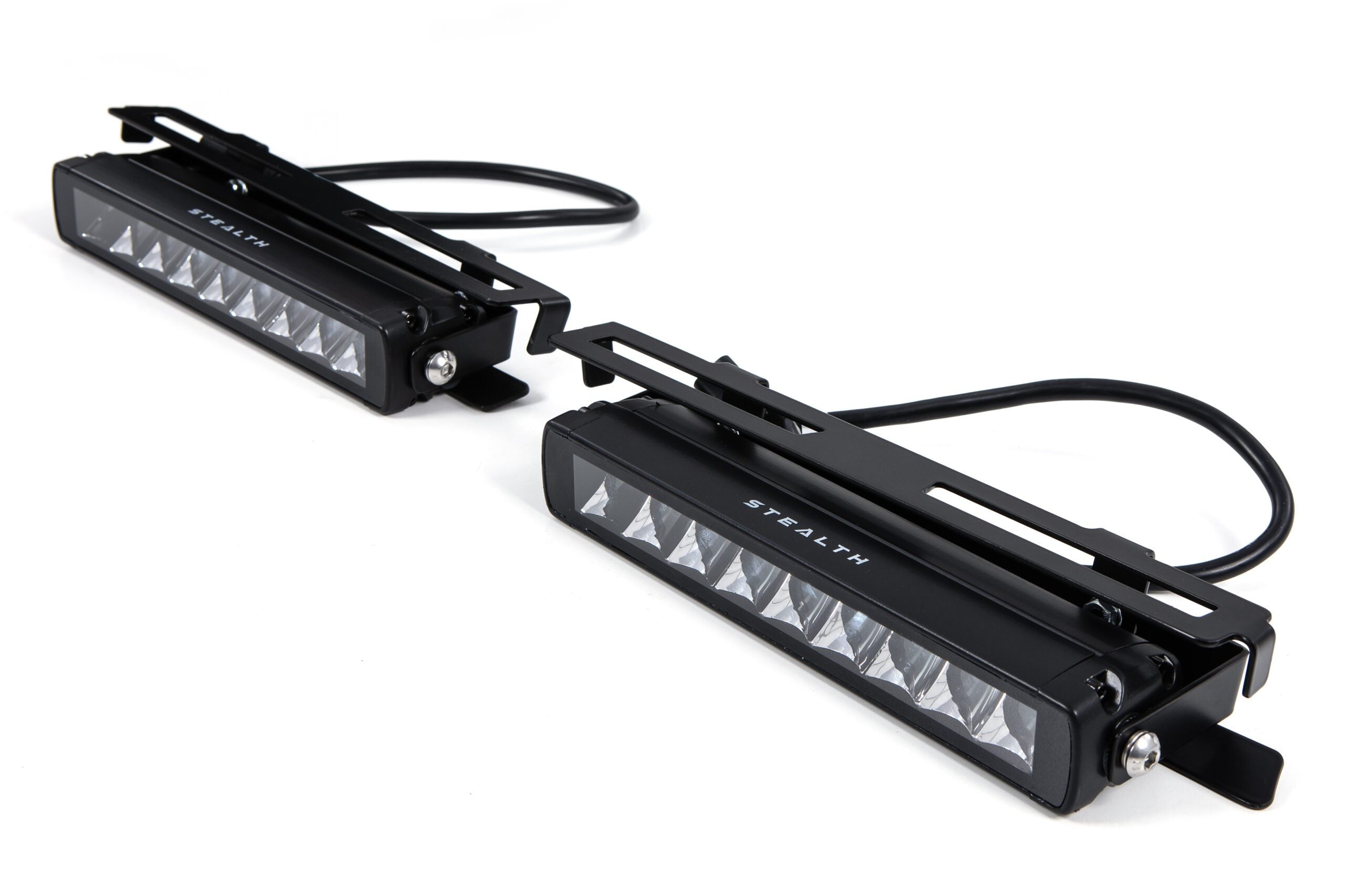 Stealth Ford Transit Custom 2019-2023 Twin 10" Flashing Luminous LED Integration Grille Kit - 7,560 Lumens