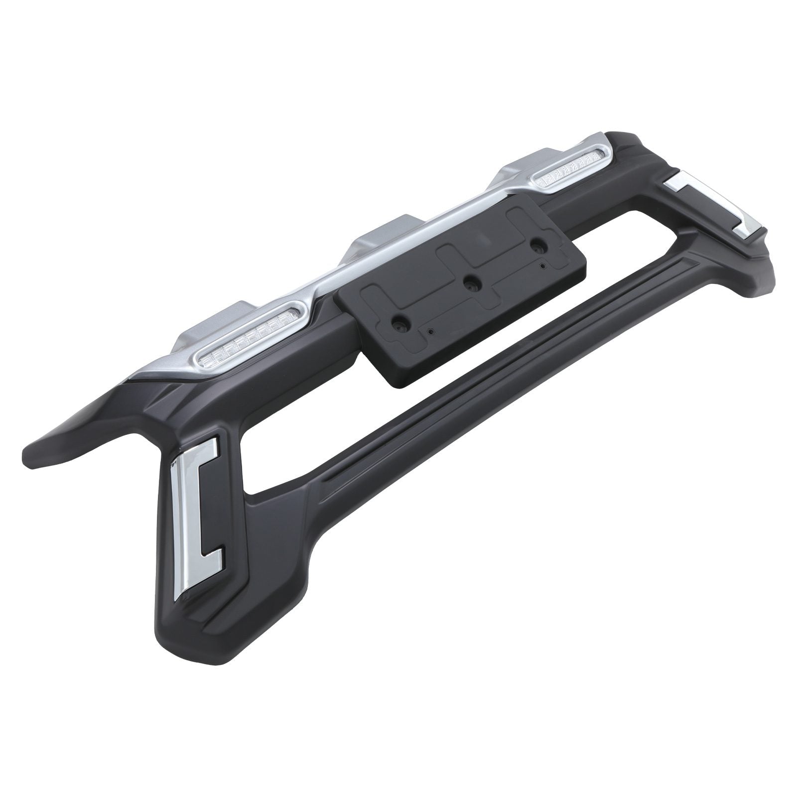 Toyota Hilux Invincible X MK8 18-21 Gloss Black LED Front Bumper A Bar