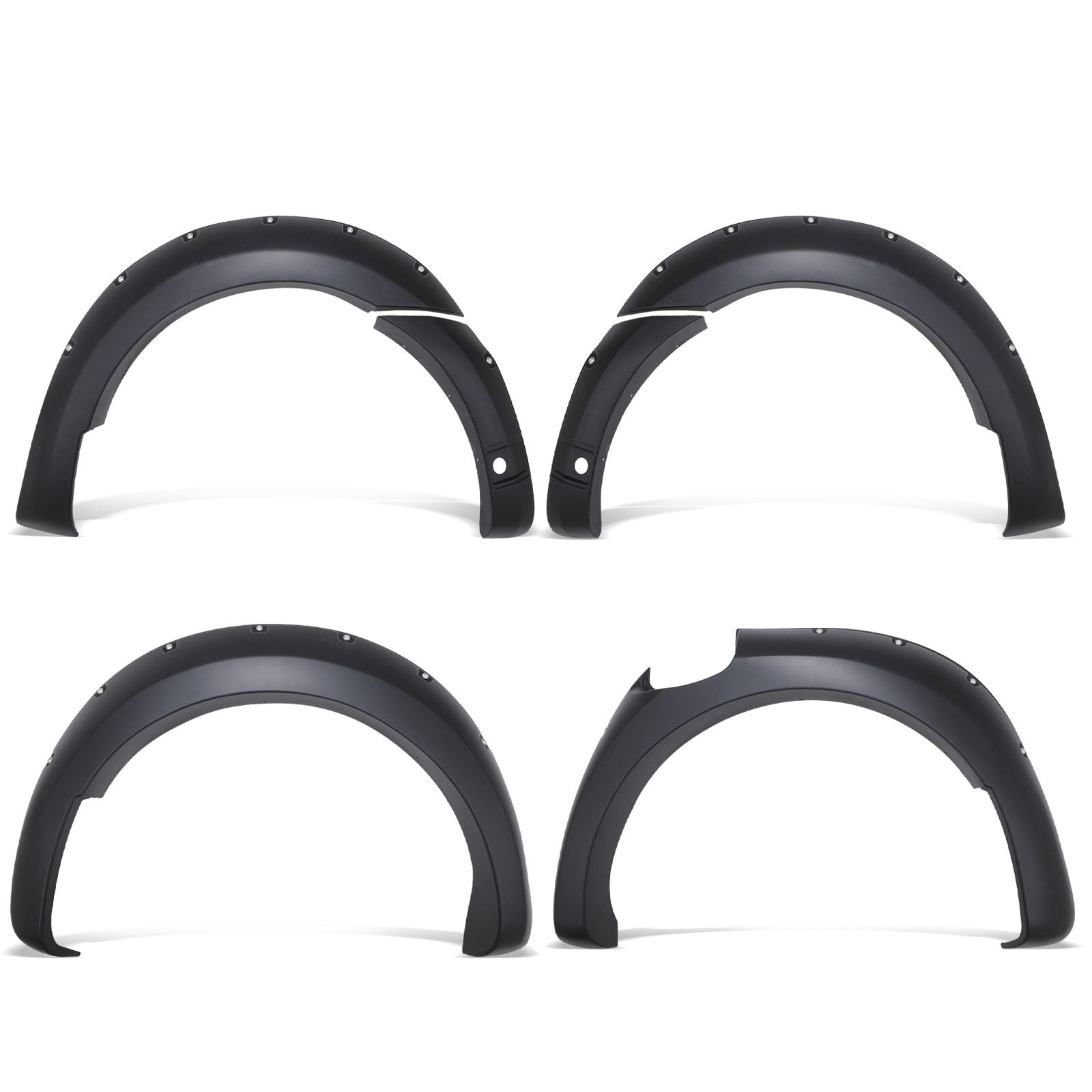 Ford Ranger T8 19-22 Matte Black Wide Wheel Arch Kit with Parking Sensor Holes