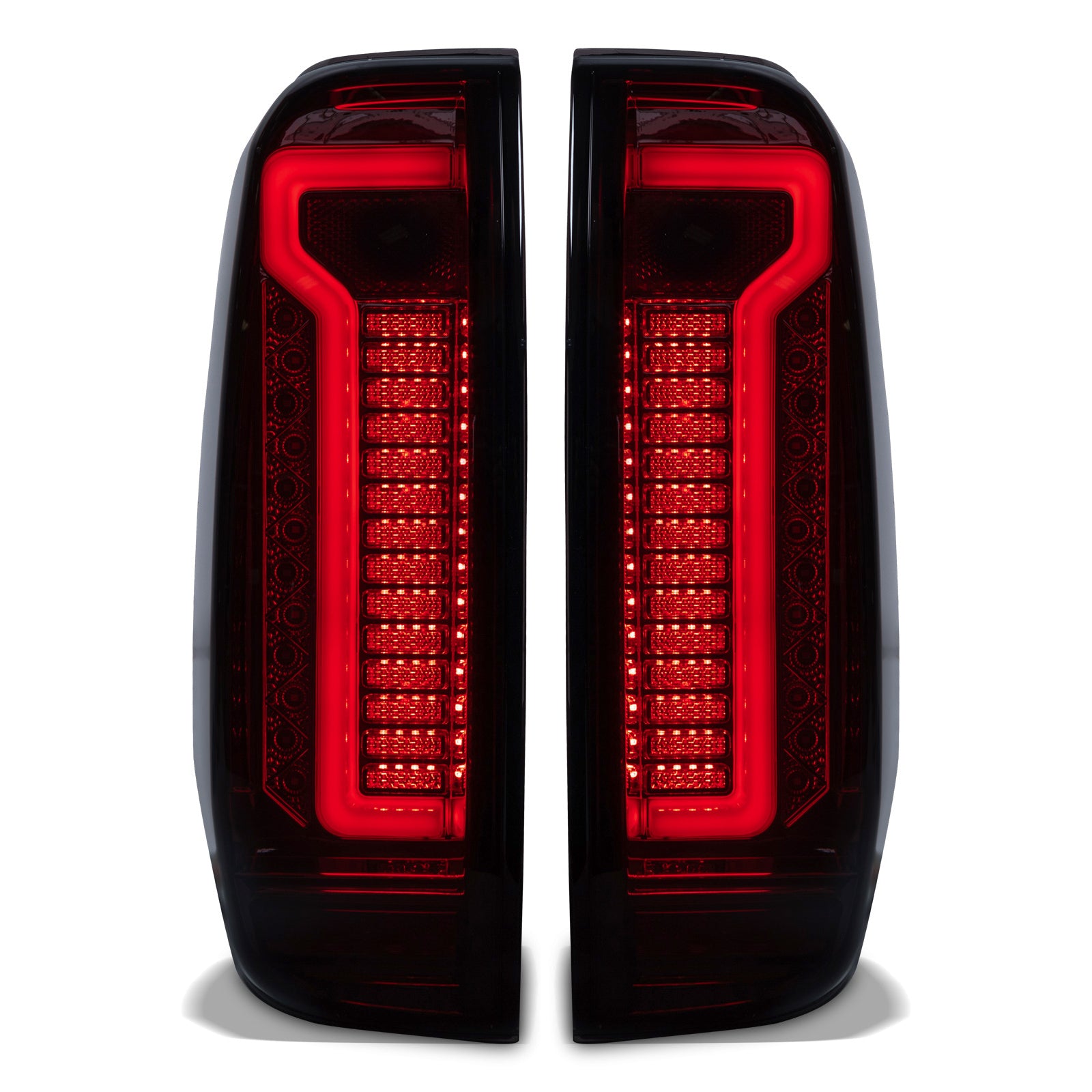 Nissan Navara D40 2004-2014 Rear LED Black Tinted Tail Lights