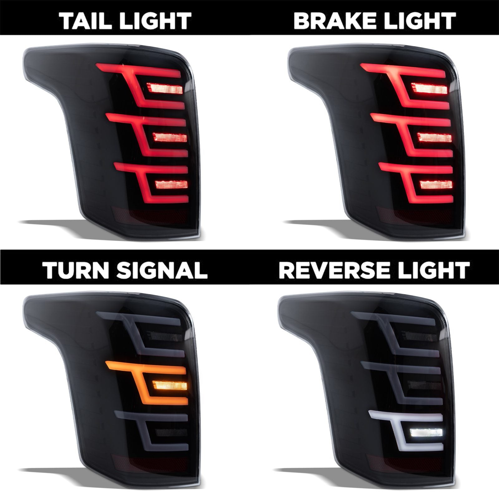 Mitsubishi L200 Triton 2015-2019 Smoked Rear Tail Lights