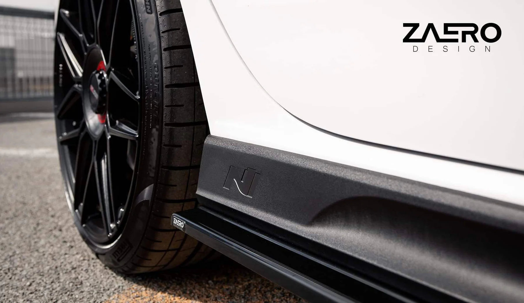 Hyundai i30 N EVO-1 Gloss Black Side Skirts by ZAERO (2018+)