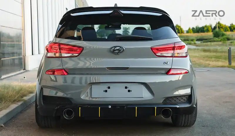 Hyundai i30 N Pre-Facelift EVO-1 Gloss Black Rear Spoiler by ZAERO (2018-2020)