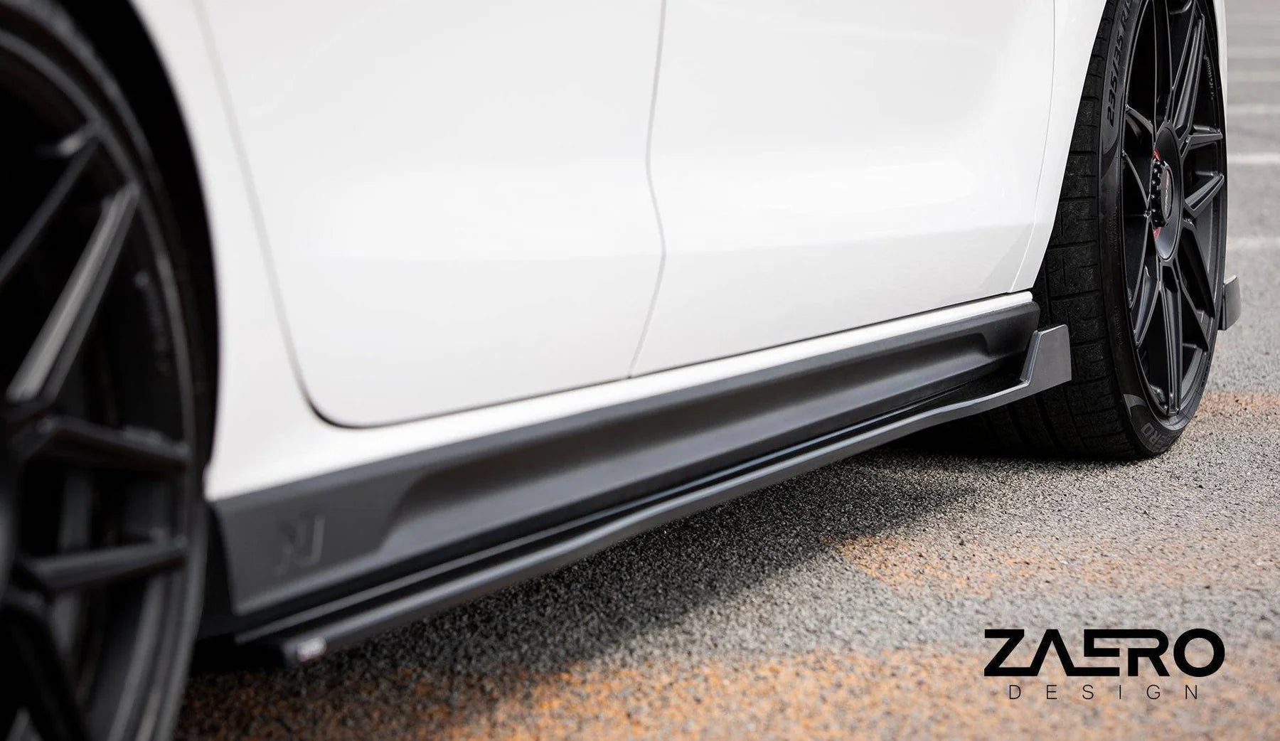 Hyundai i30 N EVO-1 Gloss Black Side Skirts by ZAERO (2018+)