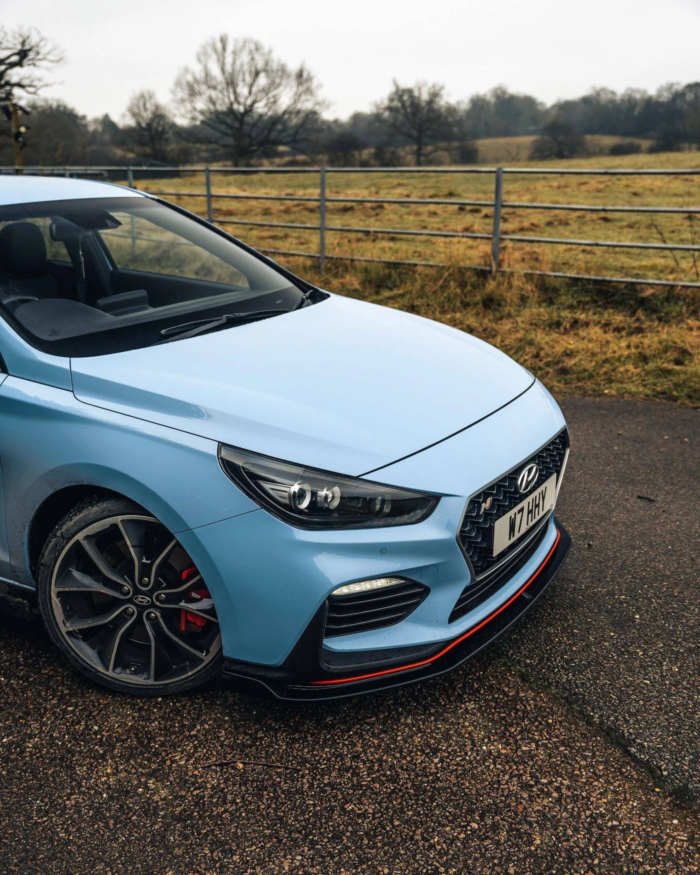 Hyundai i30 N Pre-Facelift EVO-1 Gloss Black Front Splitter by ZAERO (2018-2020)