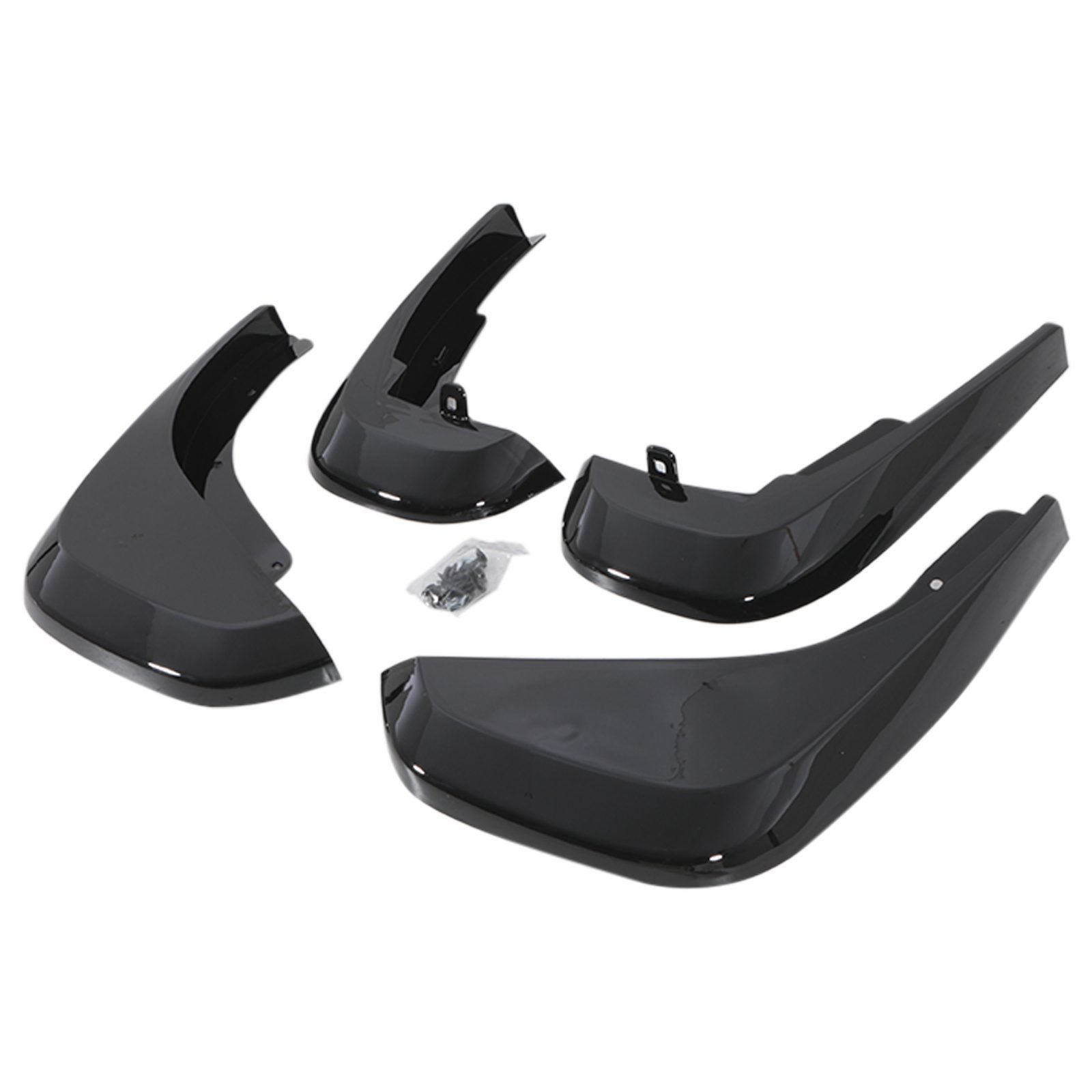 Predator 4x4 Gloss Black Mud Flaps Kit To Fit Land Rover Defender L663 2020+