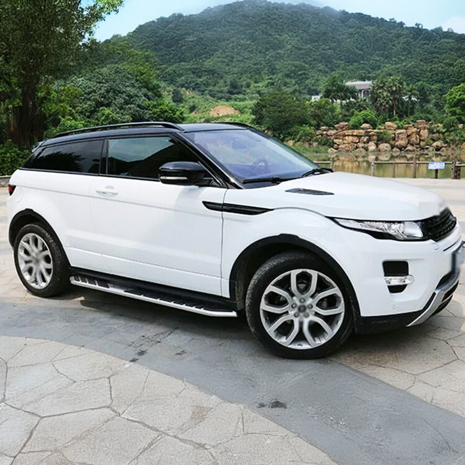 Predator 4x4 Black Extended Roof Rails To Fit Land Rover Range Rover Evoque 13+