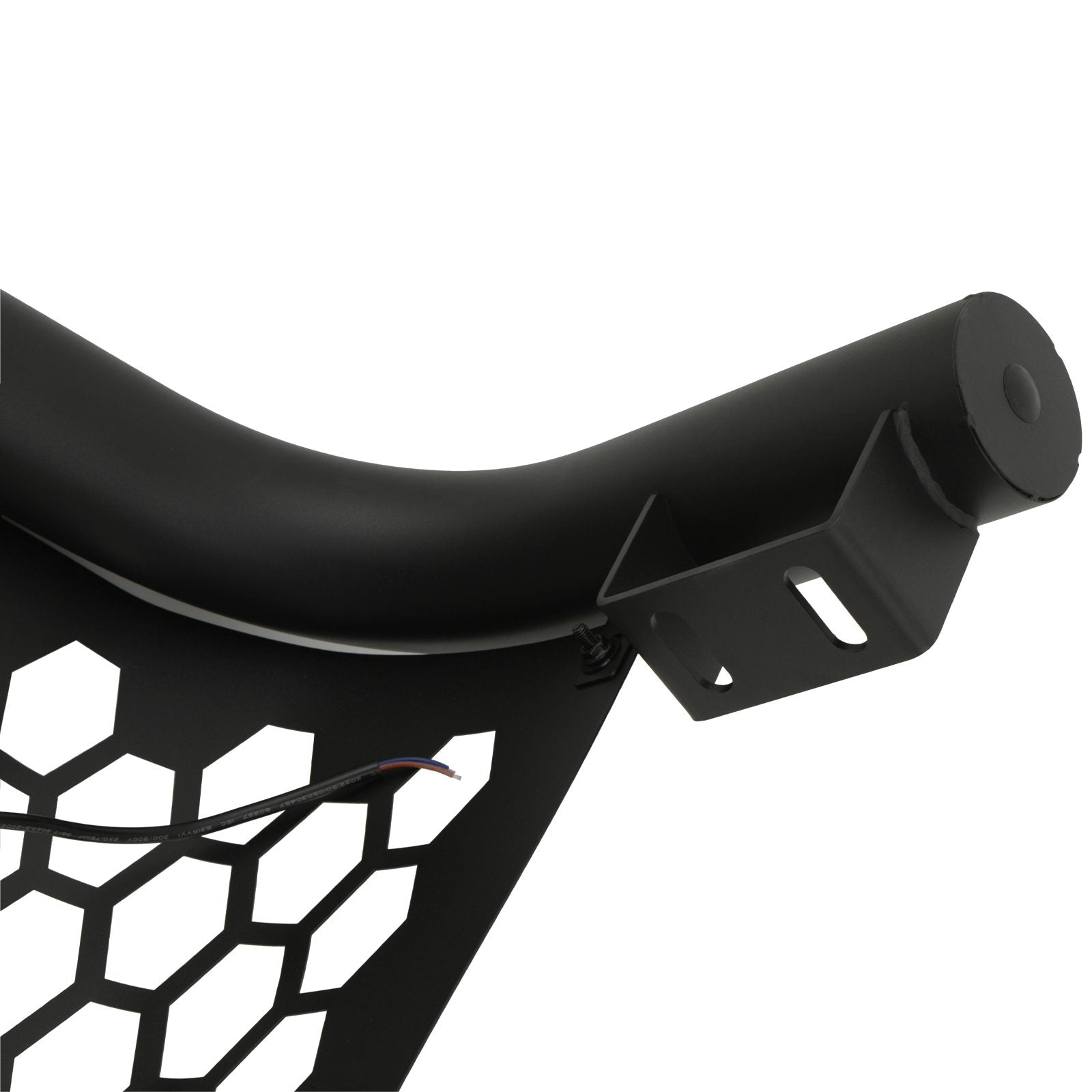 Ford Ranger T7 15-17 Matte Black Steel Bull Bar With Lights