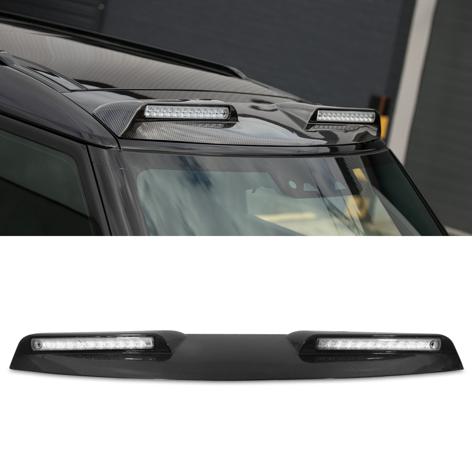 Predator 4x4 Carbon Fibre Roof Light To Fit Land Rover Defender 110 L663 2020+