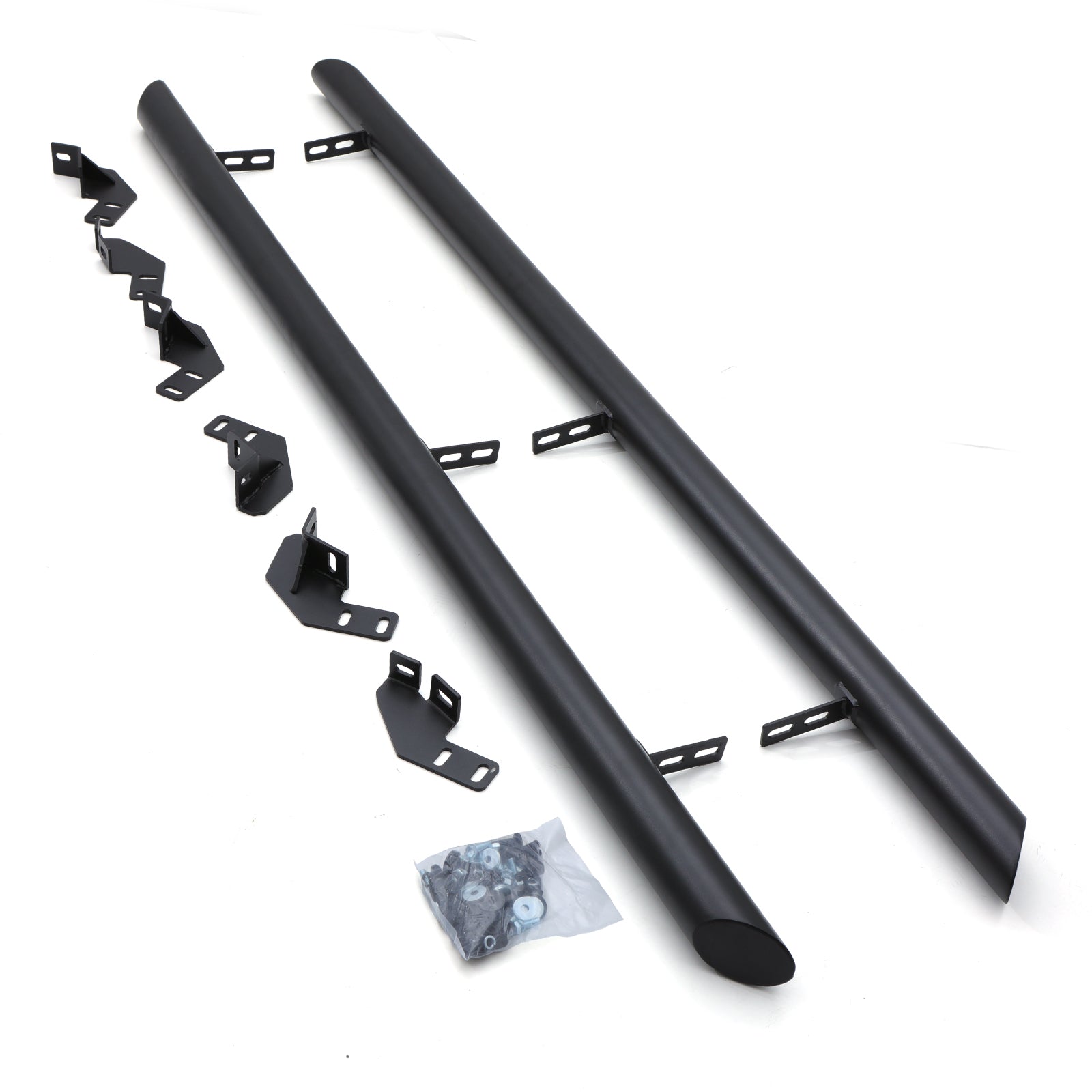 Isuzu D-Max RG MK3 Double Cab 2021+ Matte Black 3" Side Bars