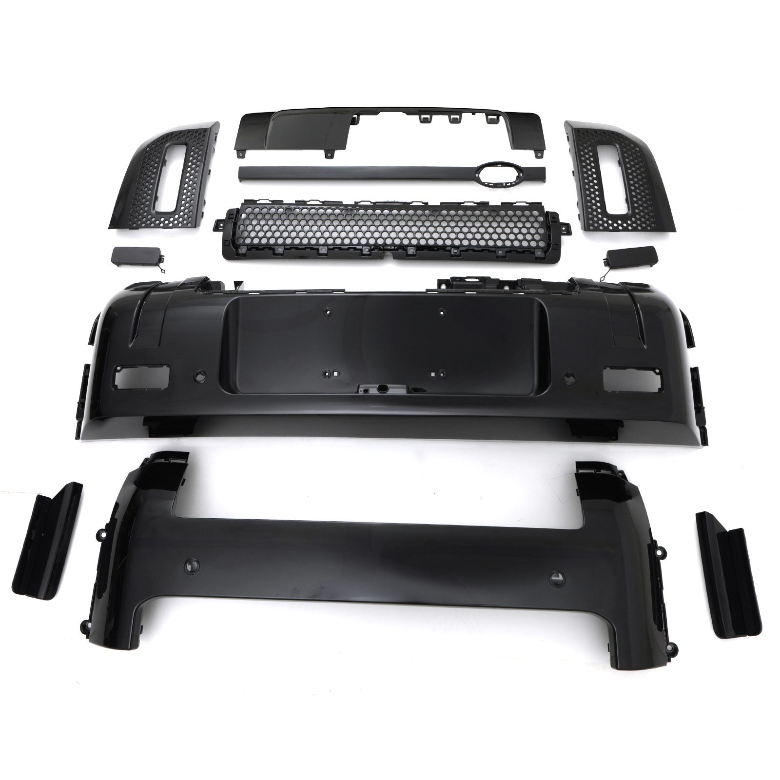 Predator 4x4 Black Pack Full Bumper Trim Kit To Fit Land Rover Defender L663 2020+