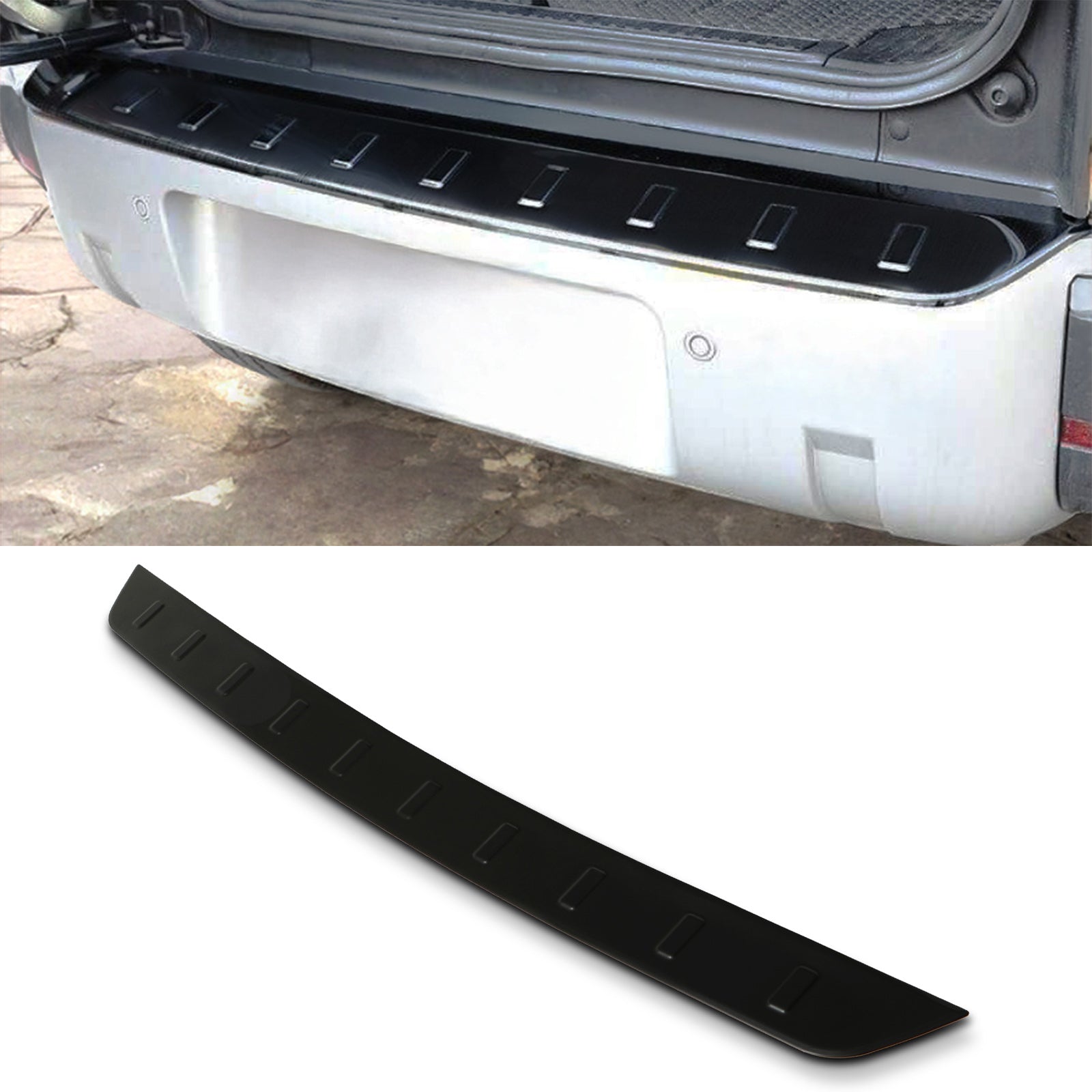 Predator 4x4 Black Stainless Steel Rear Bumper Protector To Fit Land Rover Defender L663 2020+