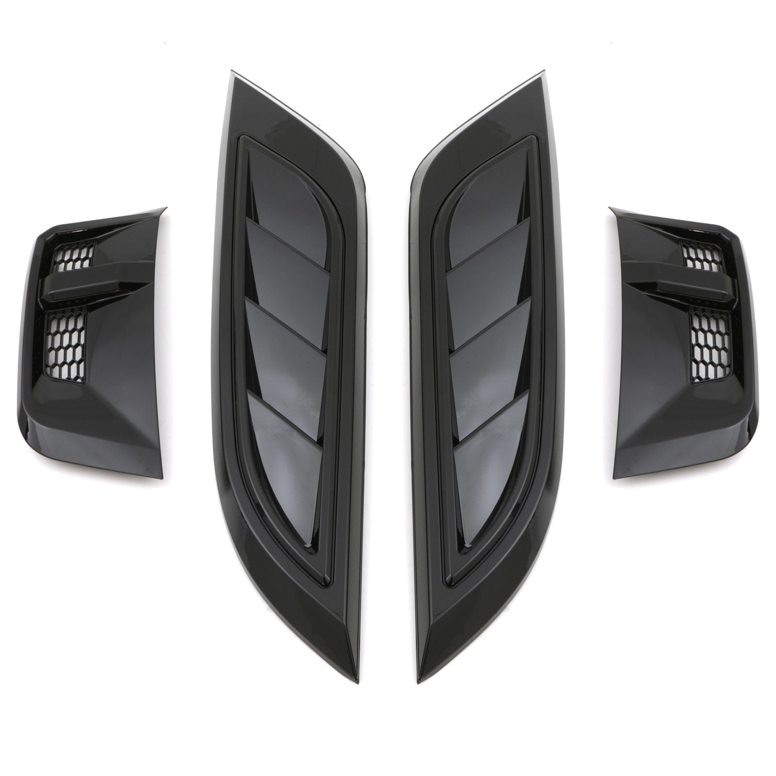 Predator 4x4 Gloss Black Front Trim Kit Kit To Fit Land Rover Defender L663 2020+