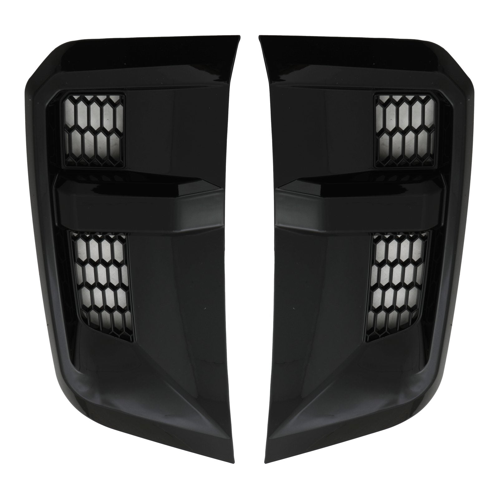 Predator 4x4 Gloss Black Side Vents To Fit Land Rover Defender 90 110 130 L663 2020+