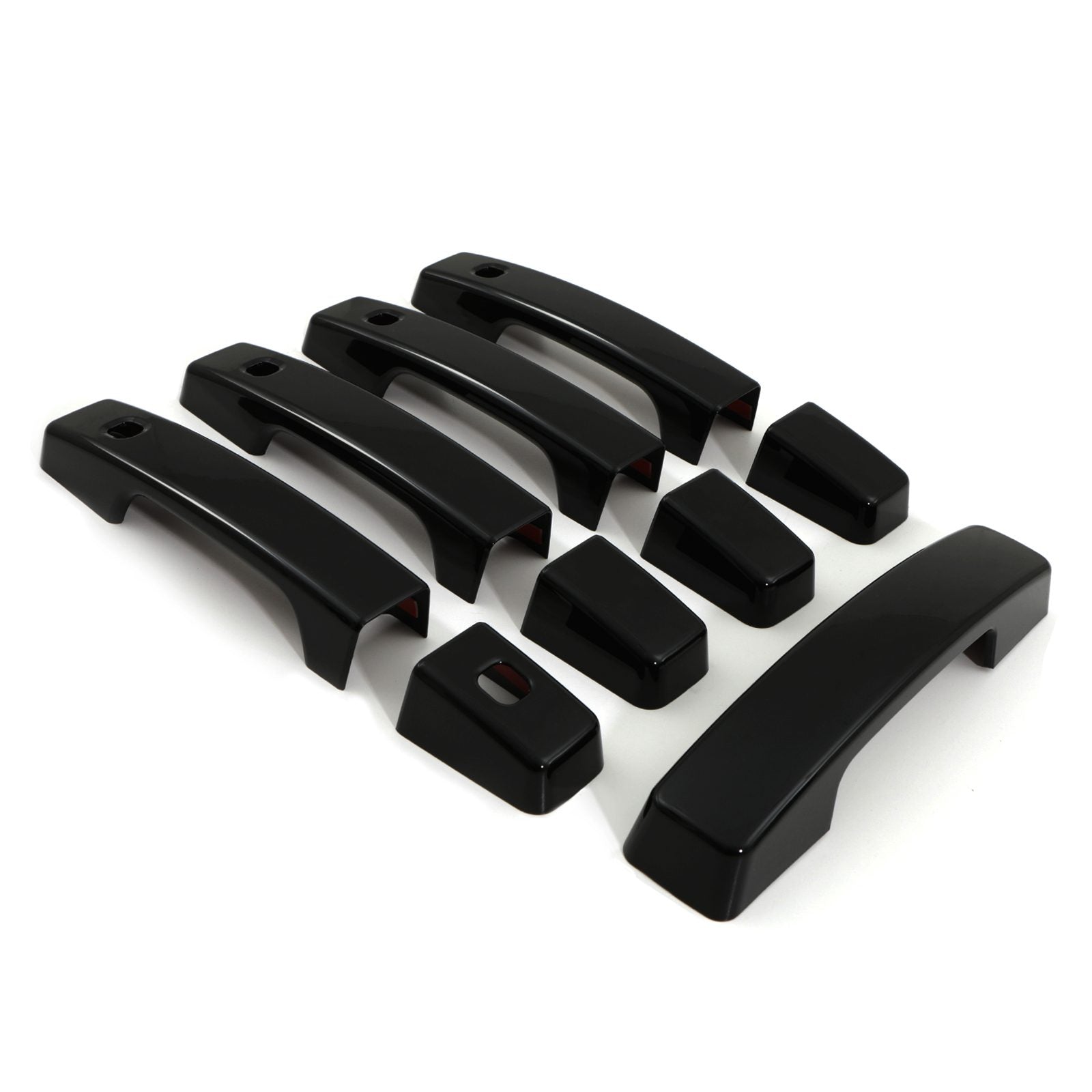 Predator 4x4 Gloss Black Door Handle Covers To Fit Land Rover Defender 110 130 L663 2020+