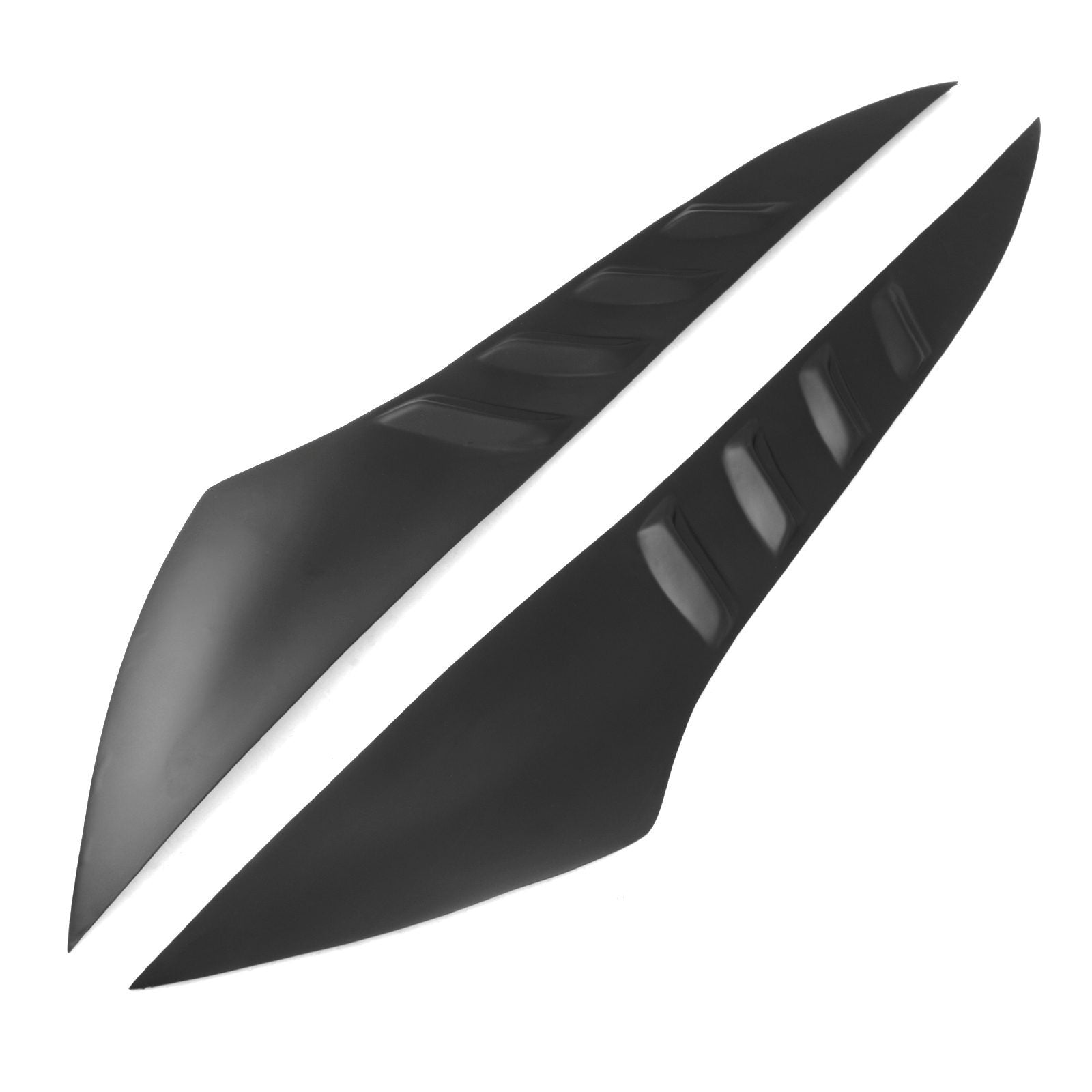 Mitsubishi L200 Triton 15-18 Matte Black Side Bonnet Vent Covers