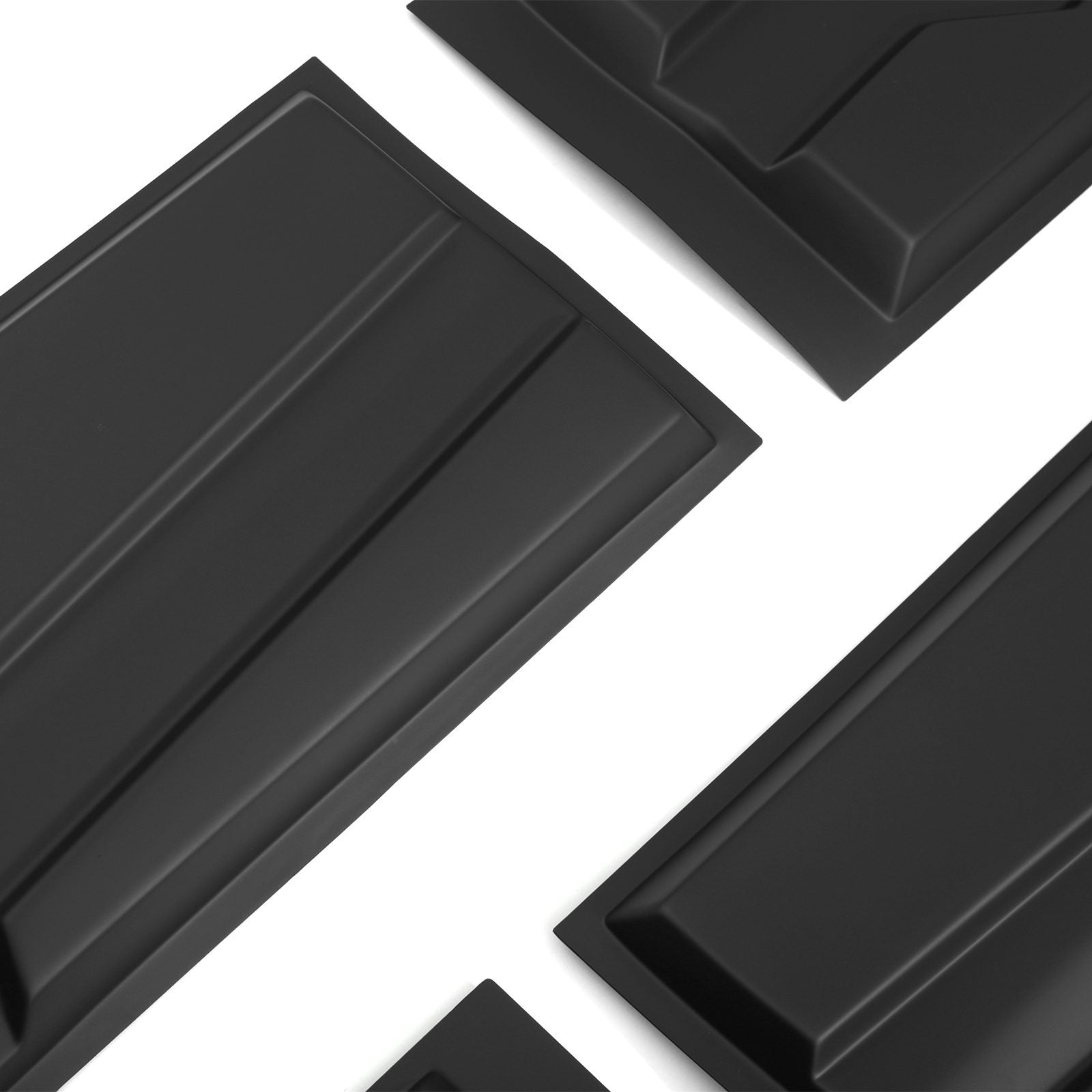 Mitsubishi L200 Triton 15-23 Large Matte Black Body Cladding Door Kit